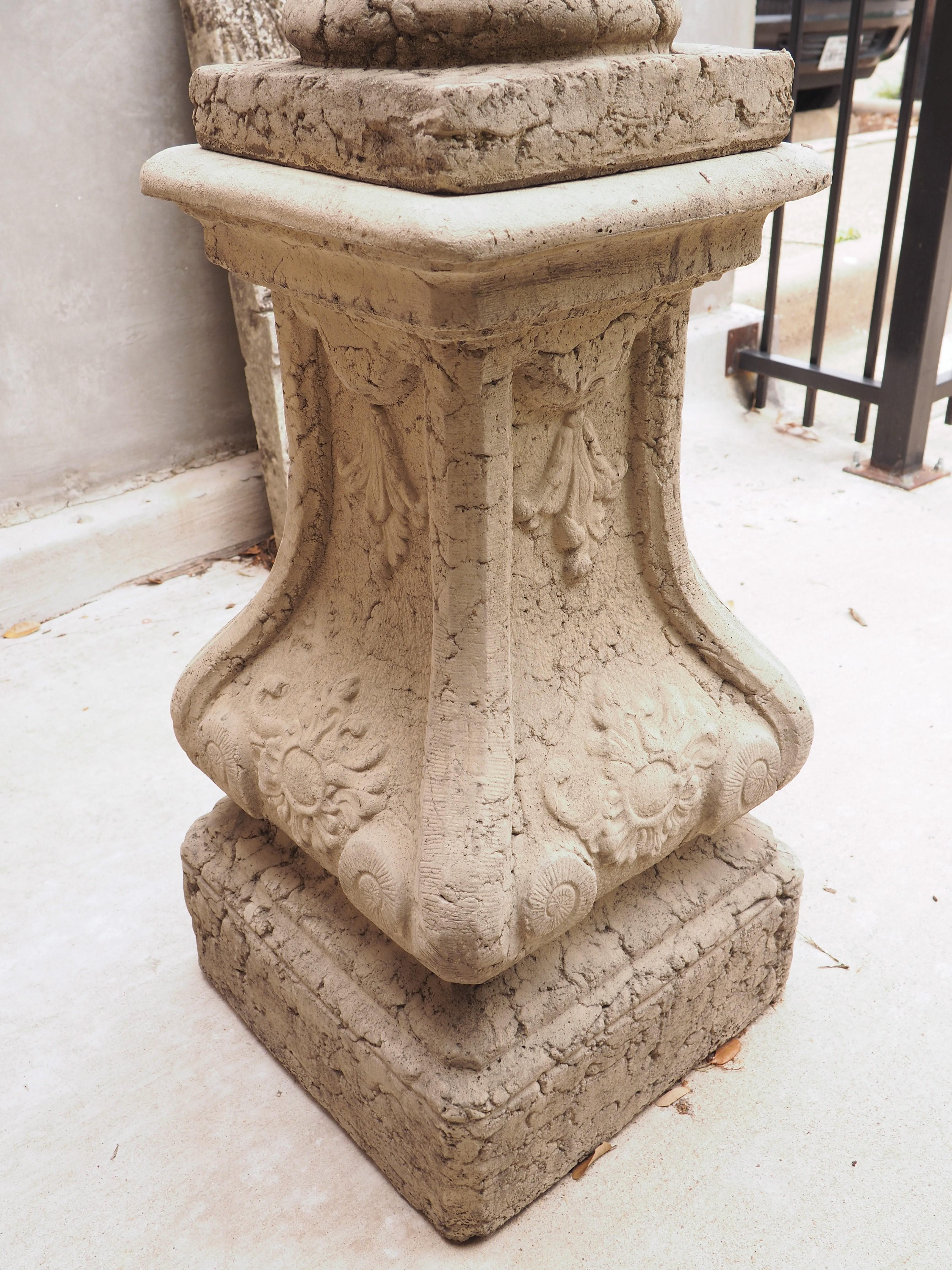 Cast Armillary Pedestal Sundial from France 6