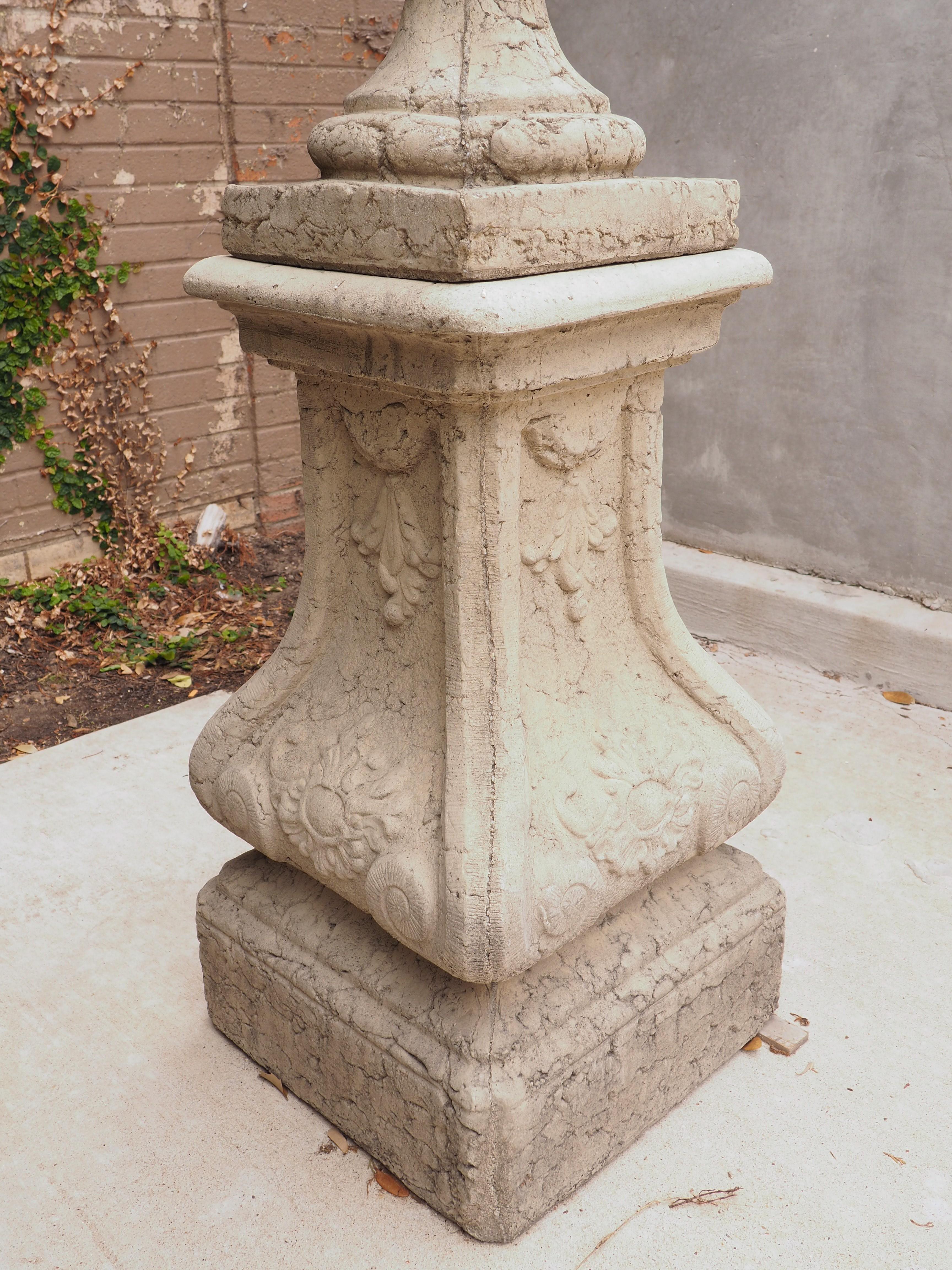 Cast Armillary Pedestal Sundial from France 2
