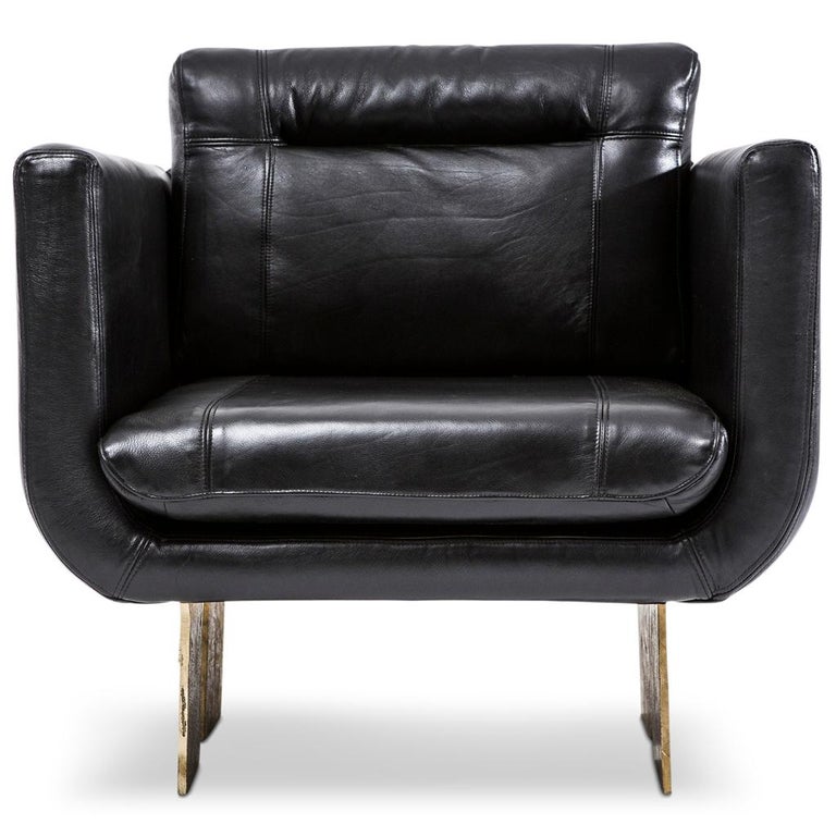 The Primal lounge chair is part of the Primal collection designed by Egg Designs and manufactured in South Africa.
This Brutalist style lounge chair was inspired by the rough, brutal beauty of Africa.
The solid brass cast leg, which is the real