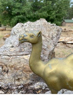 Cast Brass Arabian One Hump Dromedary Camel Figurine