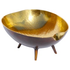 Cast Brass Bowl with Legs