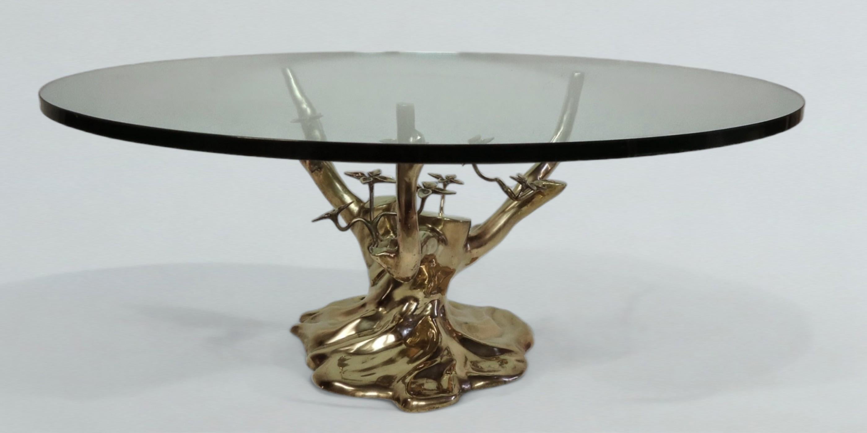 Belgian Cast Brass Coffee Table Willy For Sale