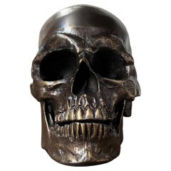 Cast Brass Skull