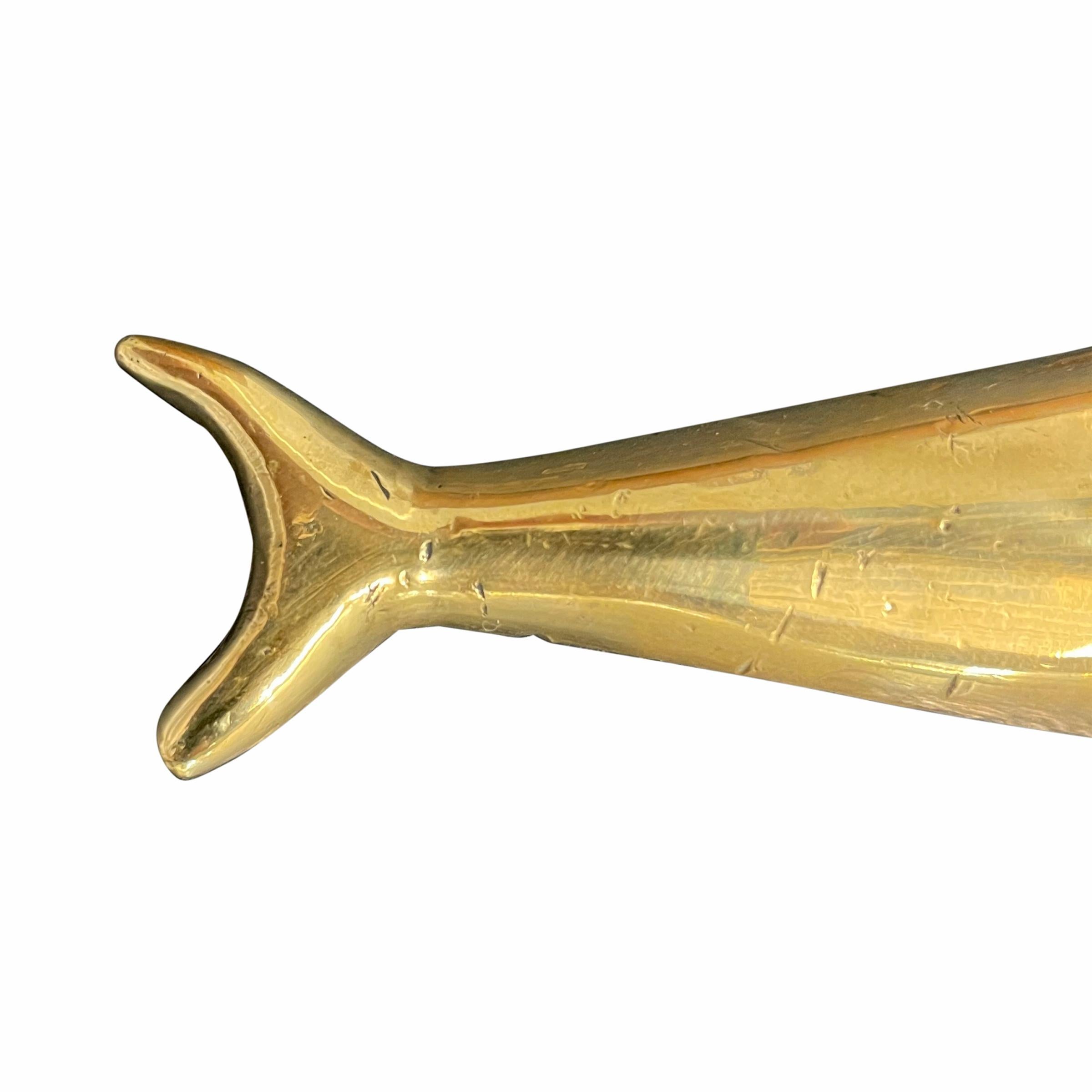 Cast Brass Swordfish Letter Opener 3