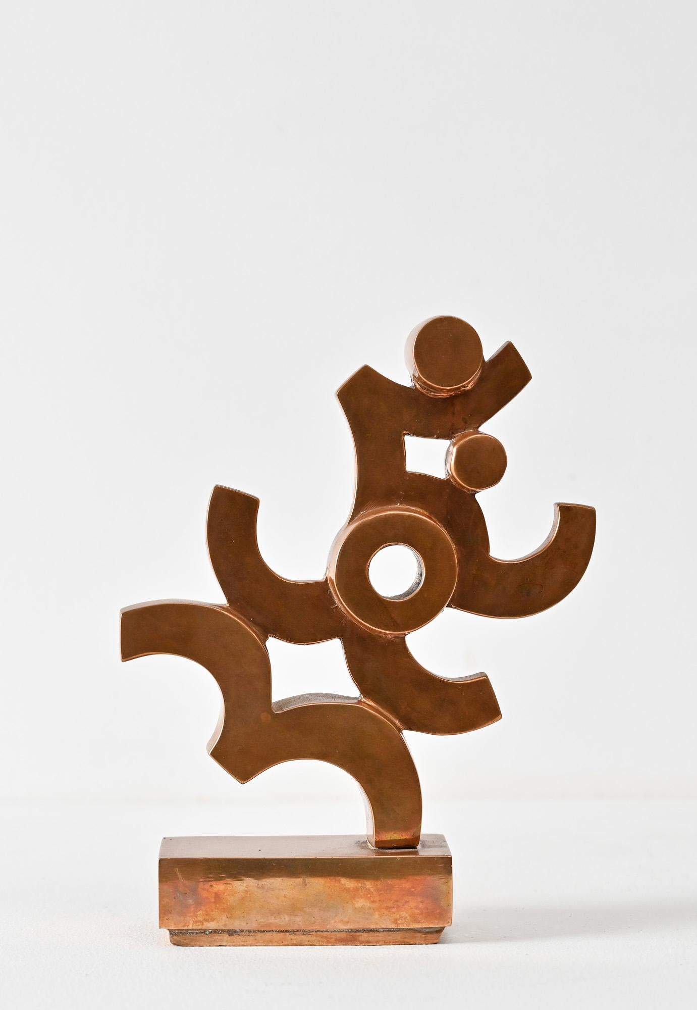 cast bronze abstract form 1 by Umberto Mastroianni 4