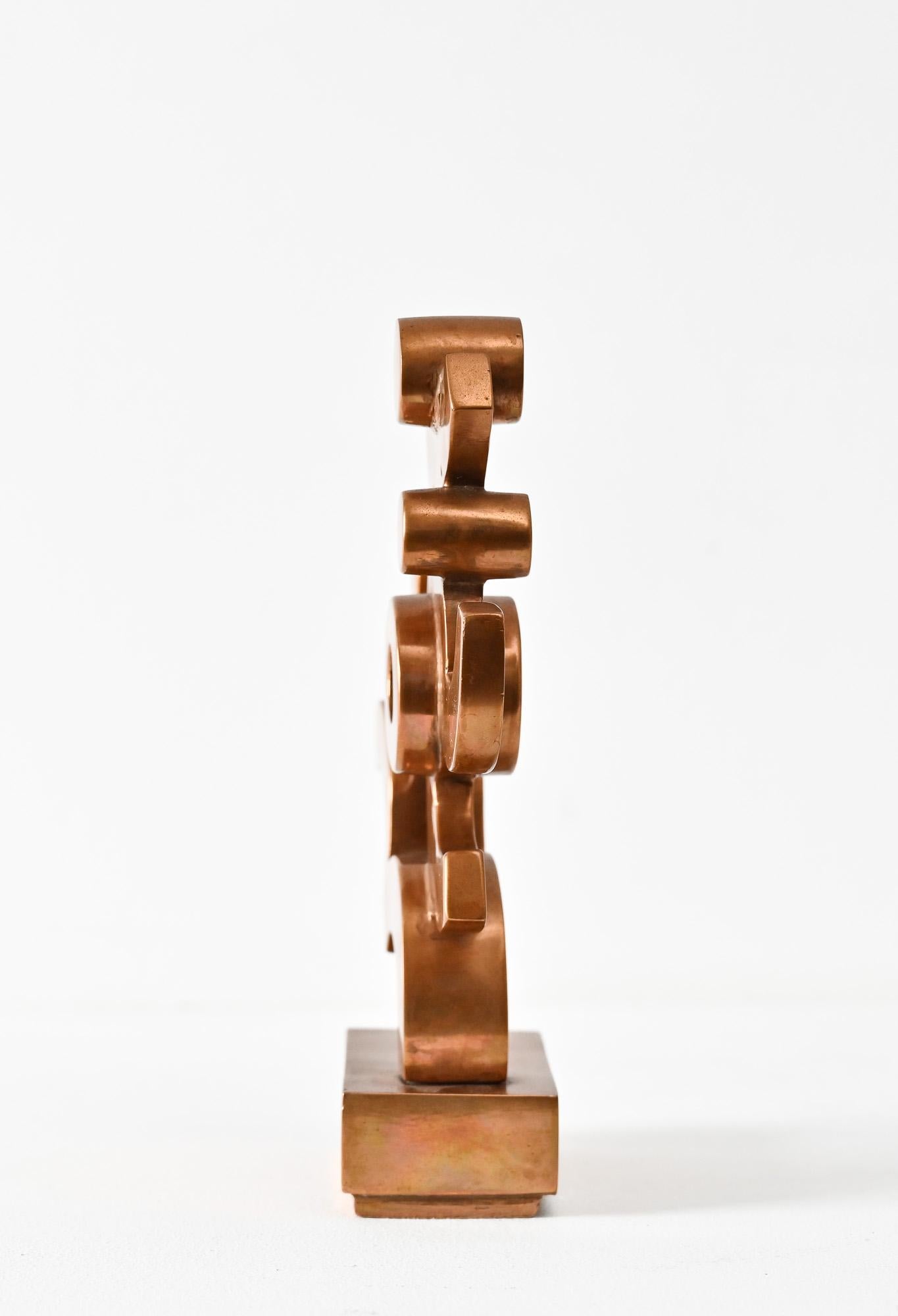 Futurist cast bronze abstract form 1 by Umberto Mastroianni