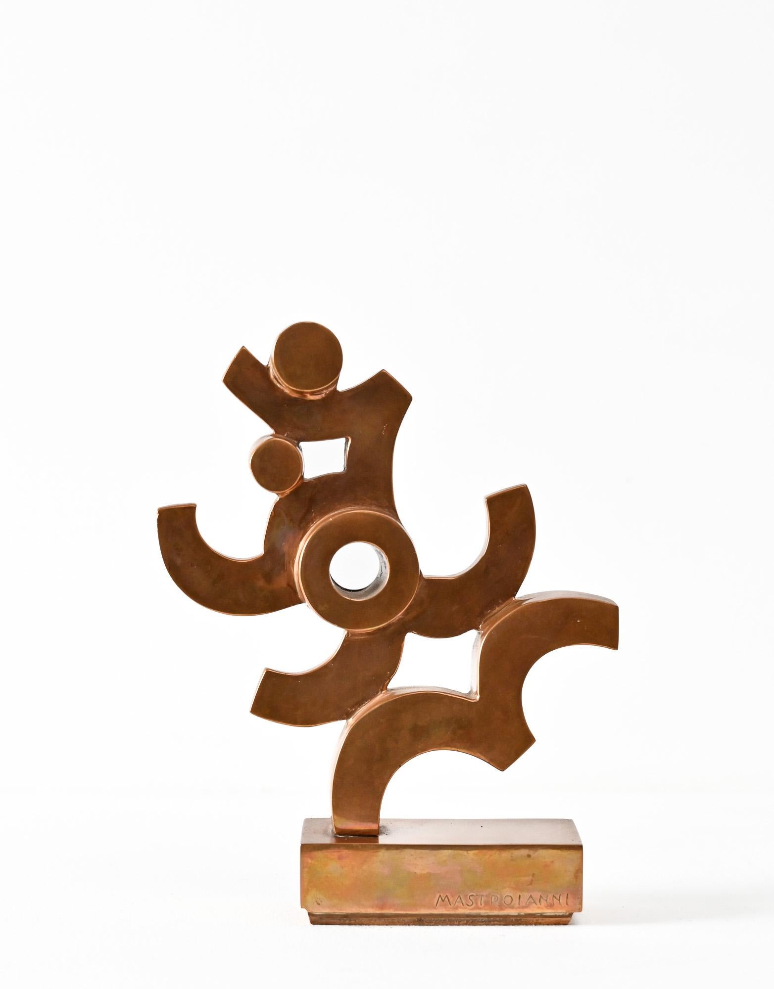Italian cast bronze abstract form 1 by Umberto Mastroianni