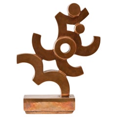 Retro cast bronze abstract form 1 by Umberto Mastroianni