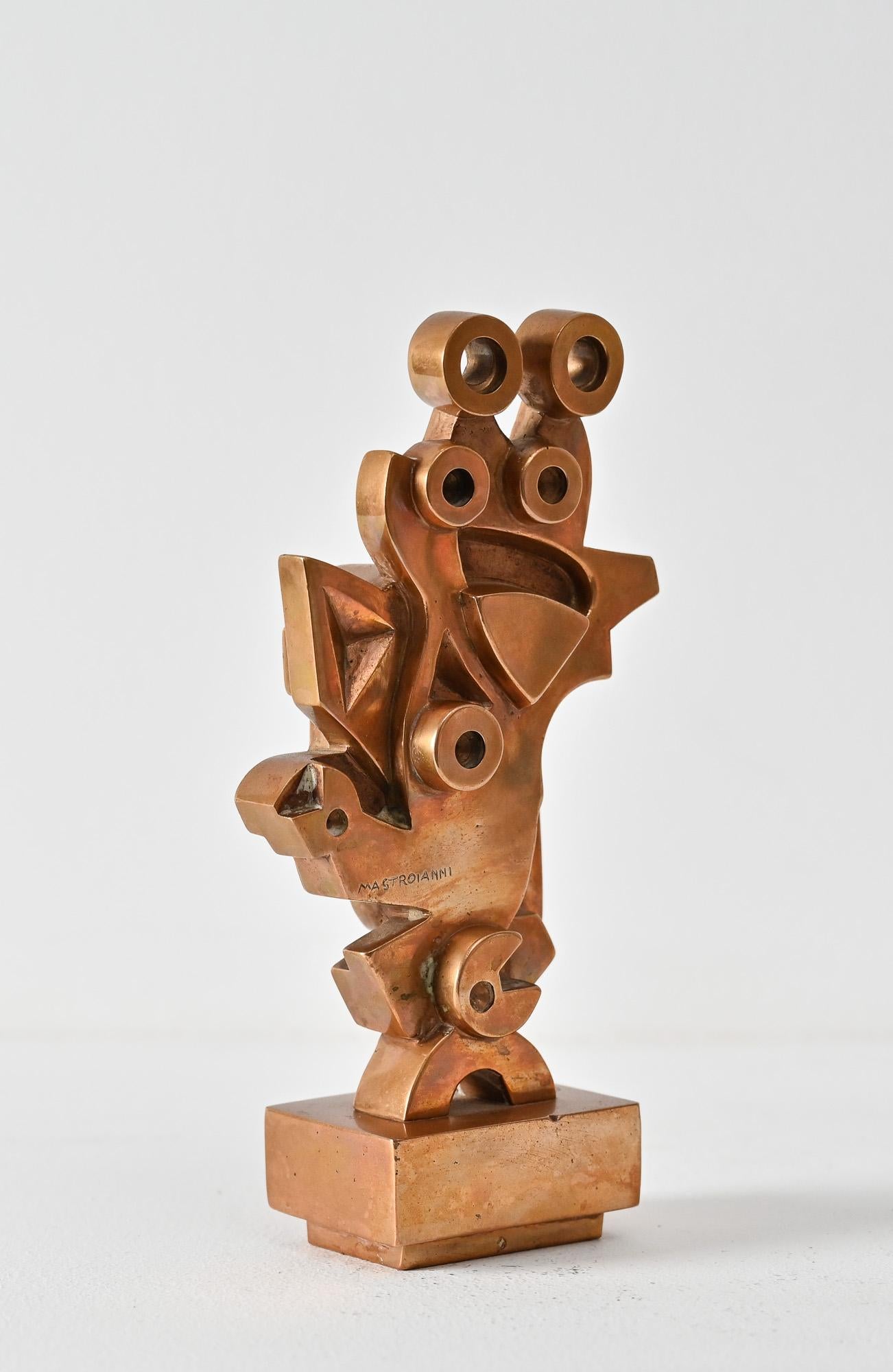 Italian cast bronze abstract form 2 by Umberto Mastroianni