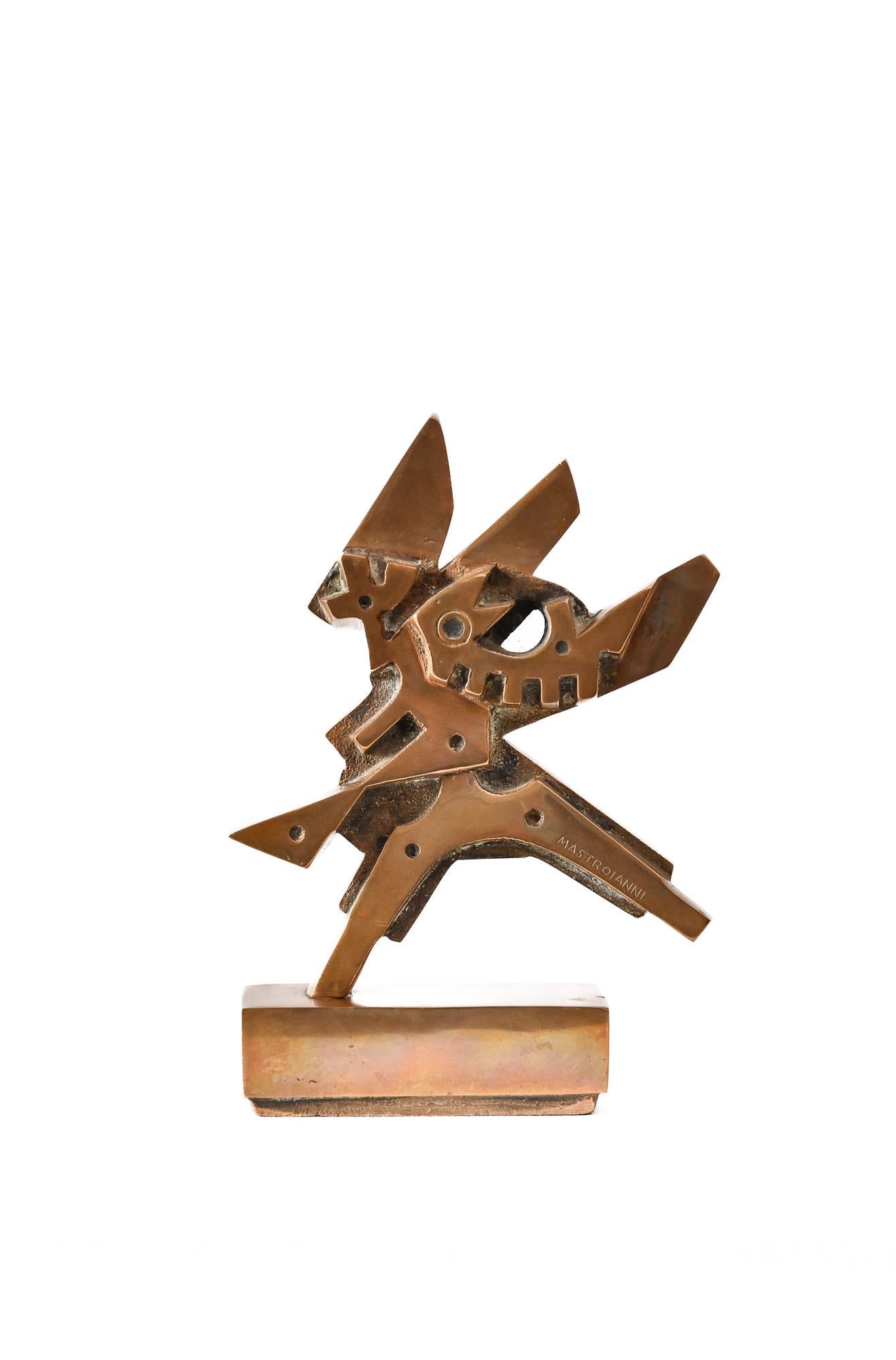Italian cast bronze abstract form 3 by Umberto Mastroianni