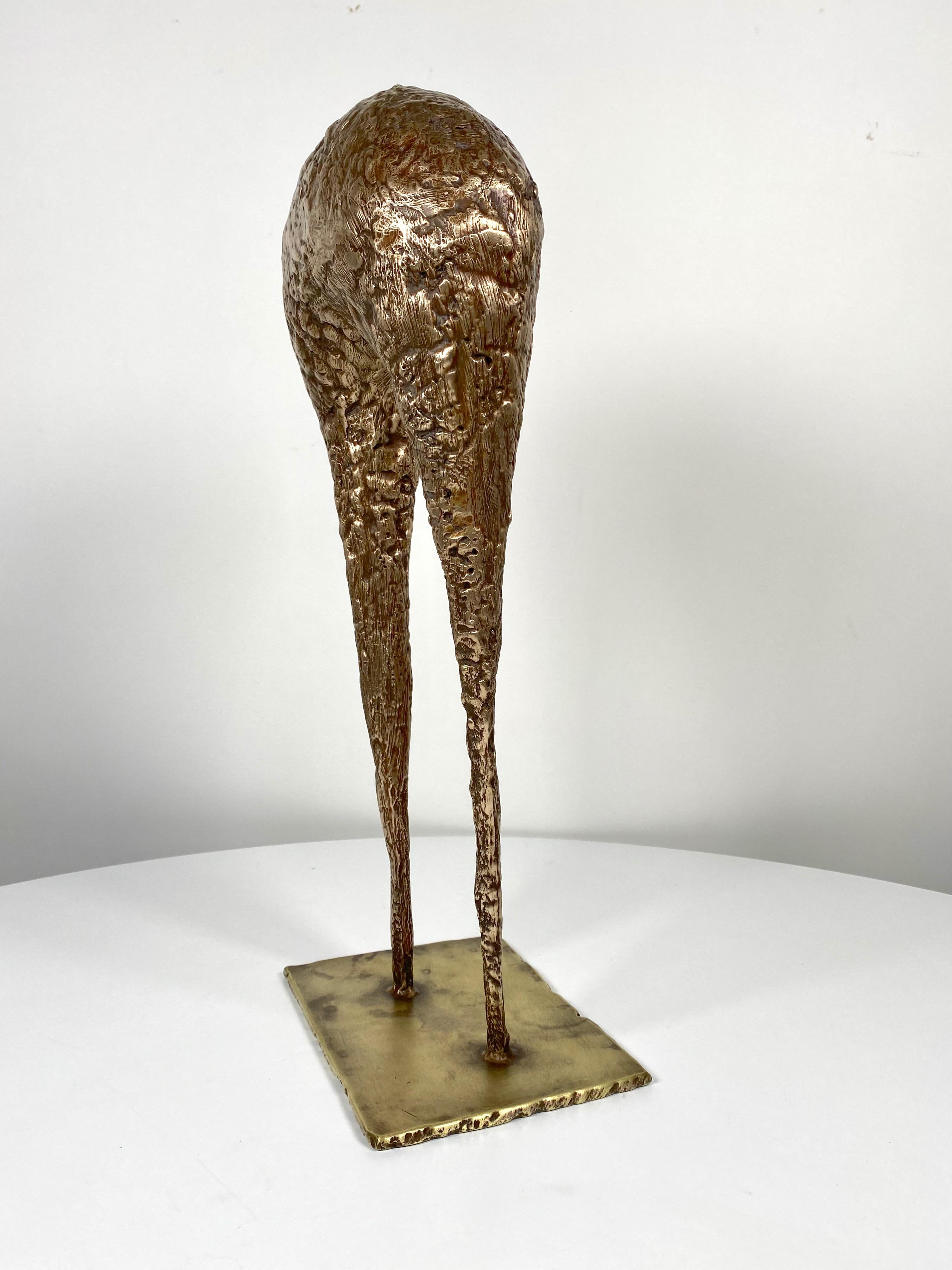 Mid-20th Century Cast Bronze Abstract Sculpture