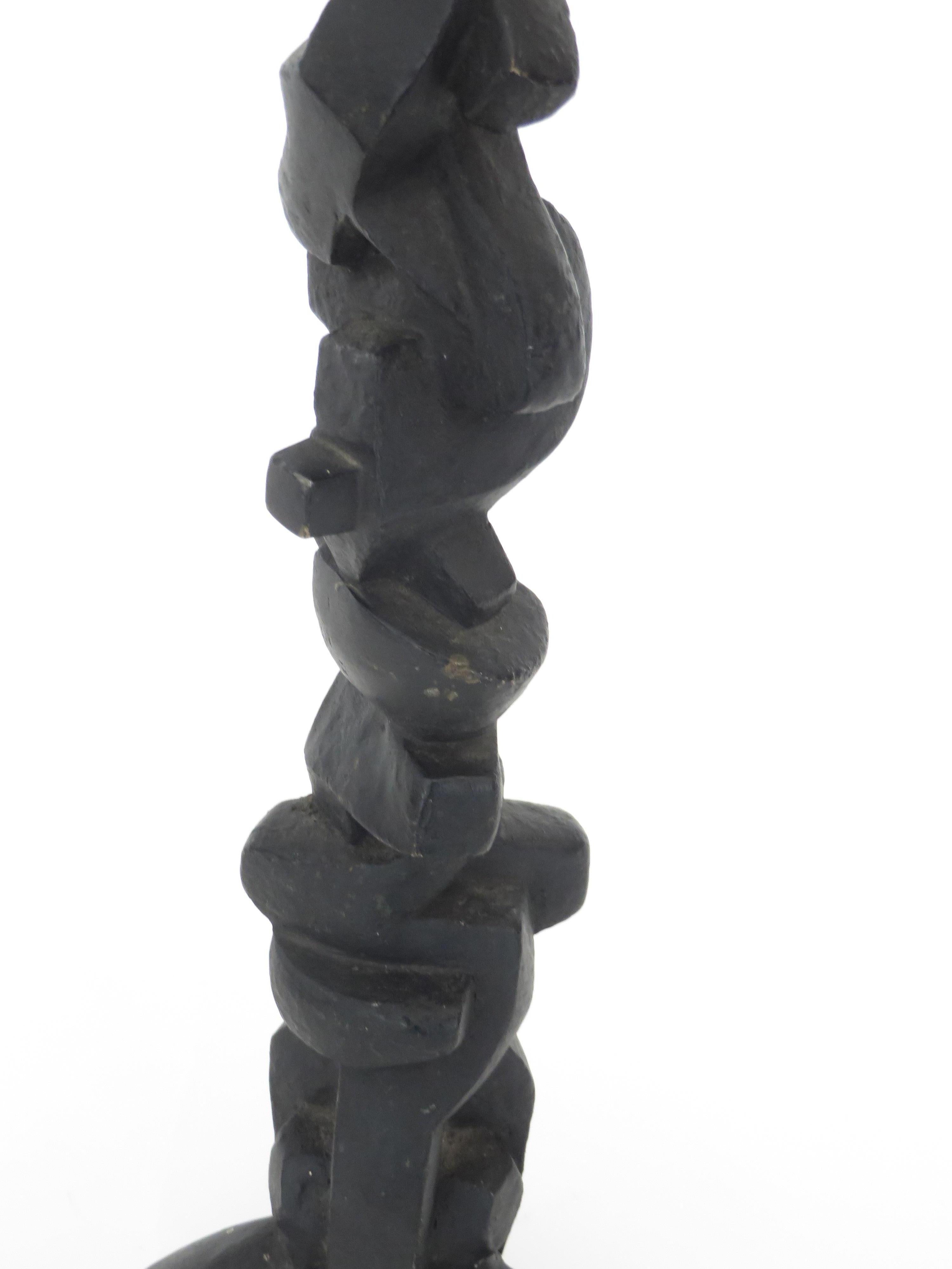 Cast Bronze Abstract TOTEM Sculpture Signed 6