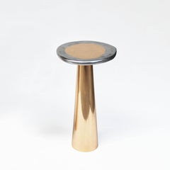 Cast Bronze & Aluminum Cone Side Table by Studio Sunt