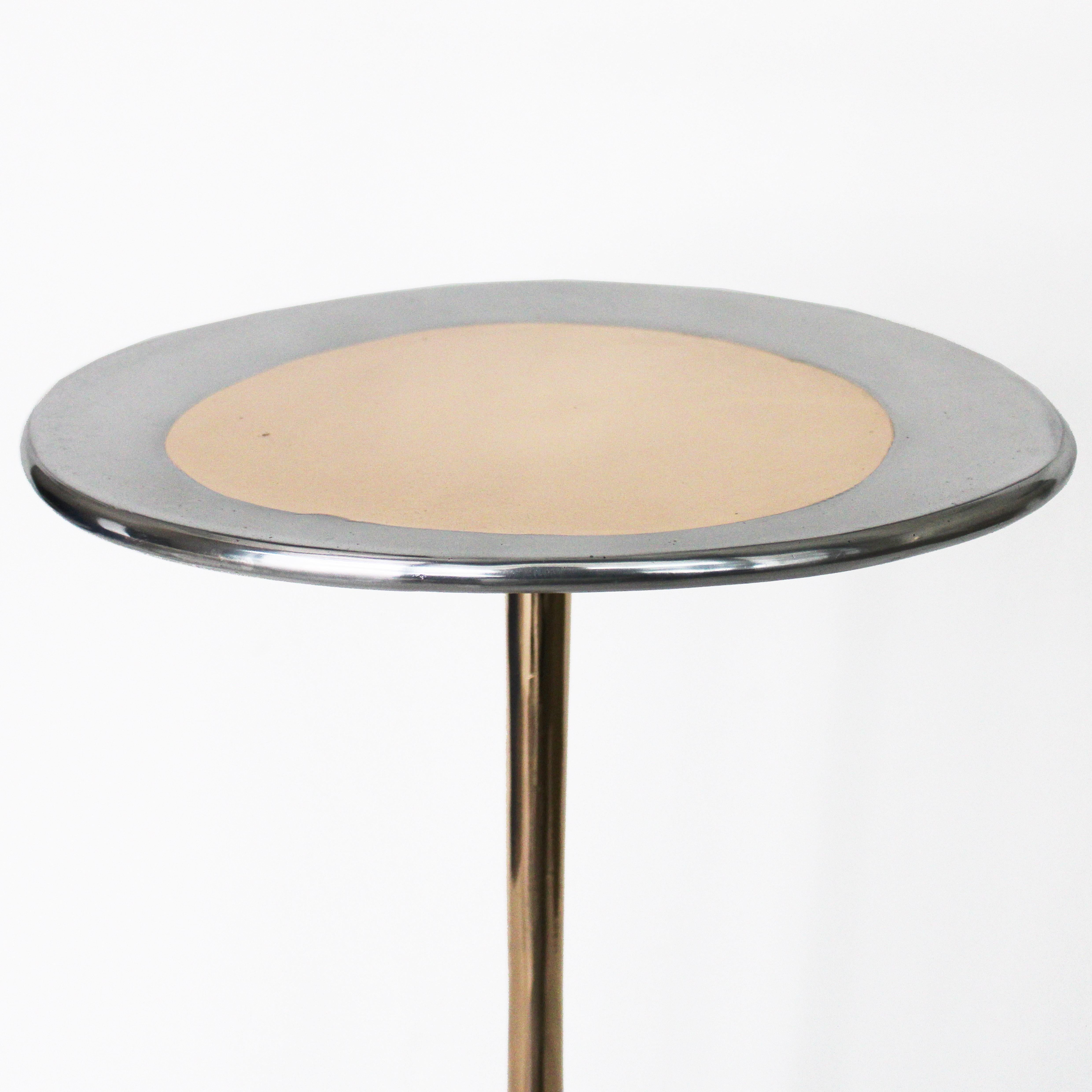 Cast Bronze and Aluminum Colla Side Table by Studio Sunt For Sale 3