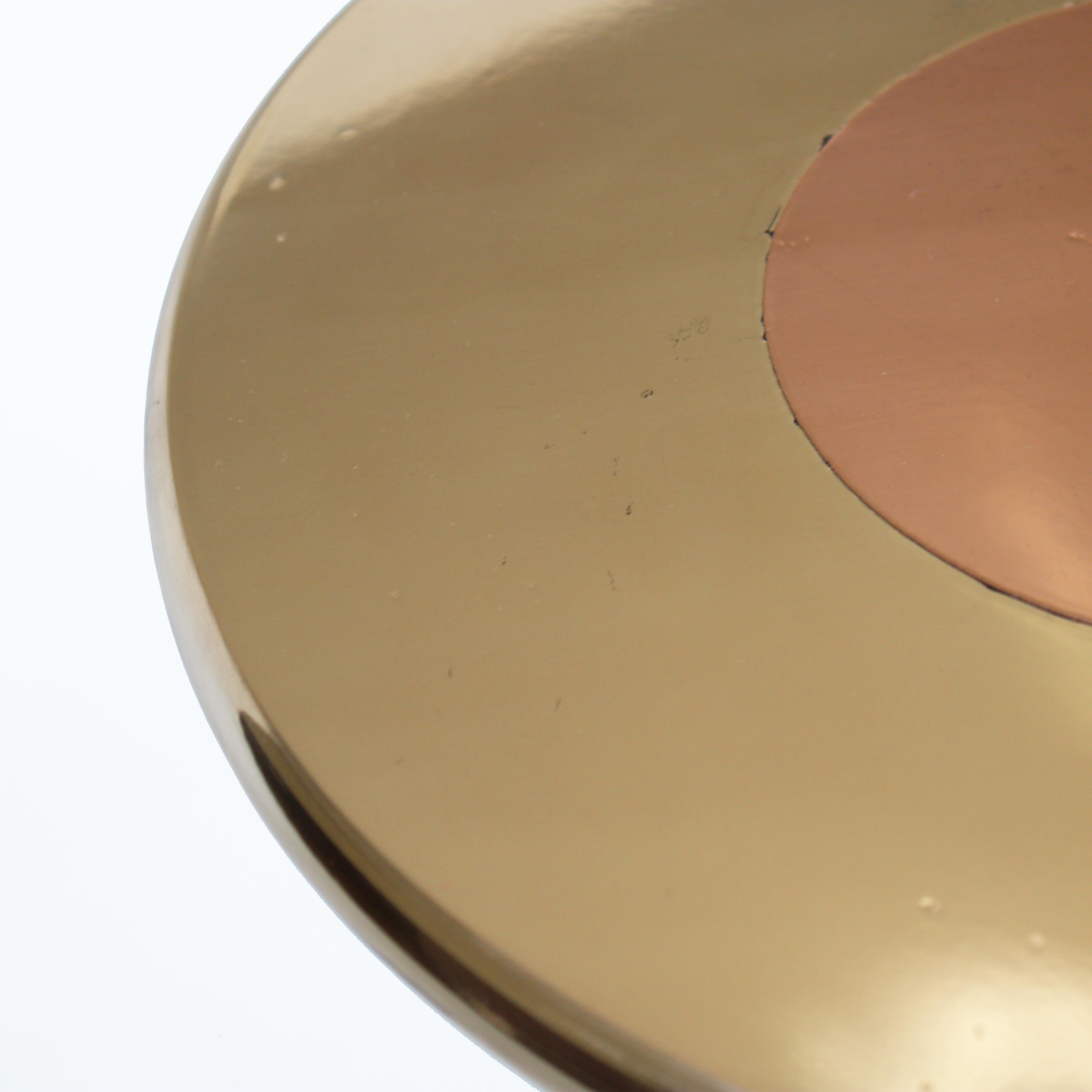 Cast Bronze and Copper Lega Side Table by Studio Sunt 6