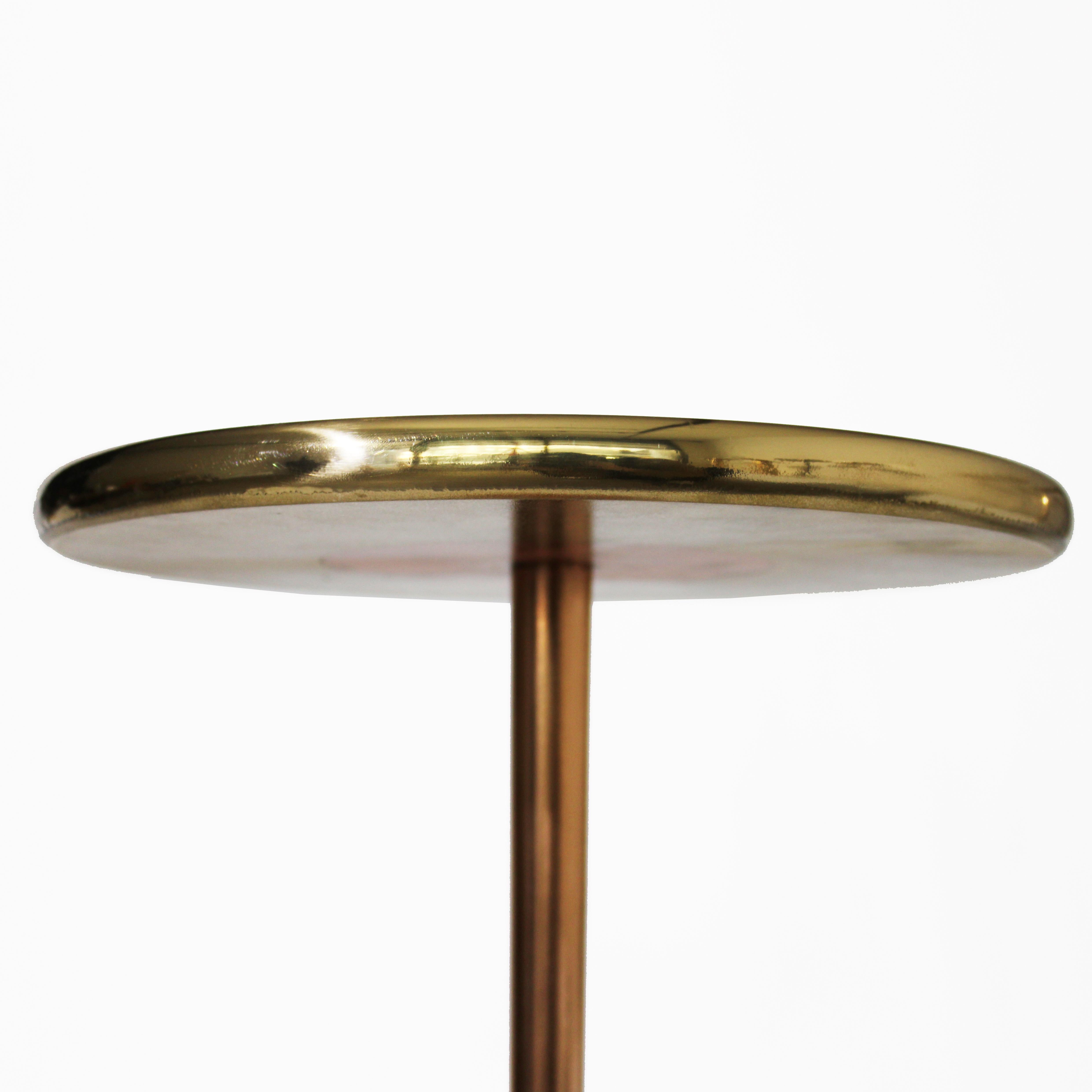 Cast Bronze and Copper Lega Side Table by Studio Sunt For Sale 1