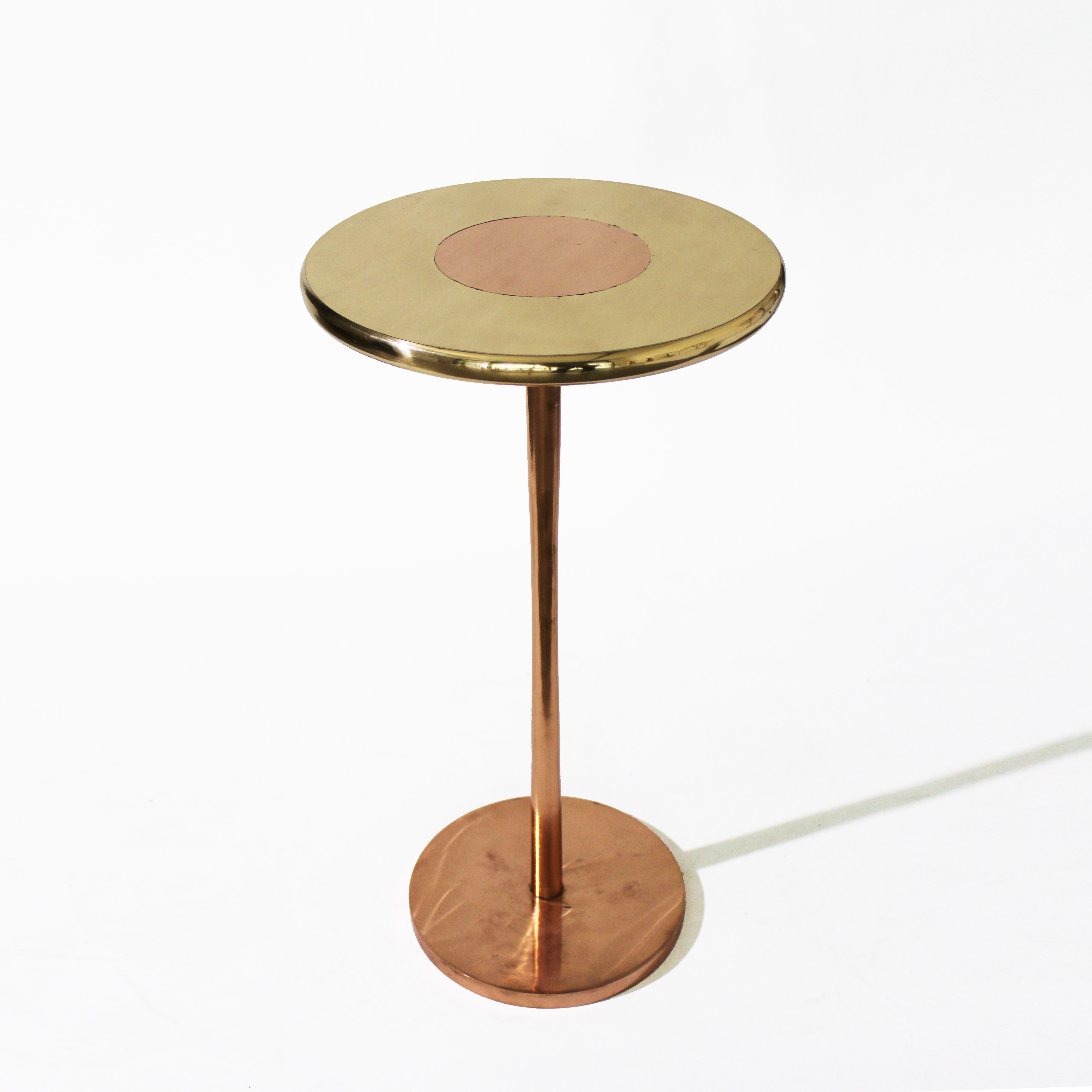 Cast Bronze and Copper Lega Side Table by Studio Sunt For Sale 2