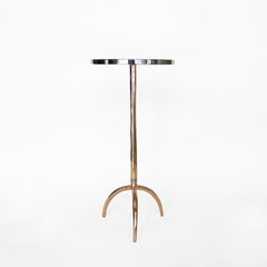 Cast Bronze and Stainless Steel Colla Side Table by Studio Sunt