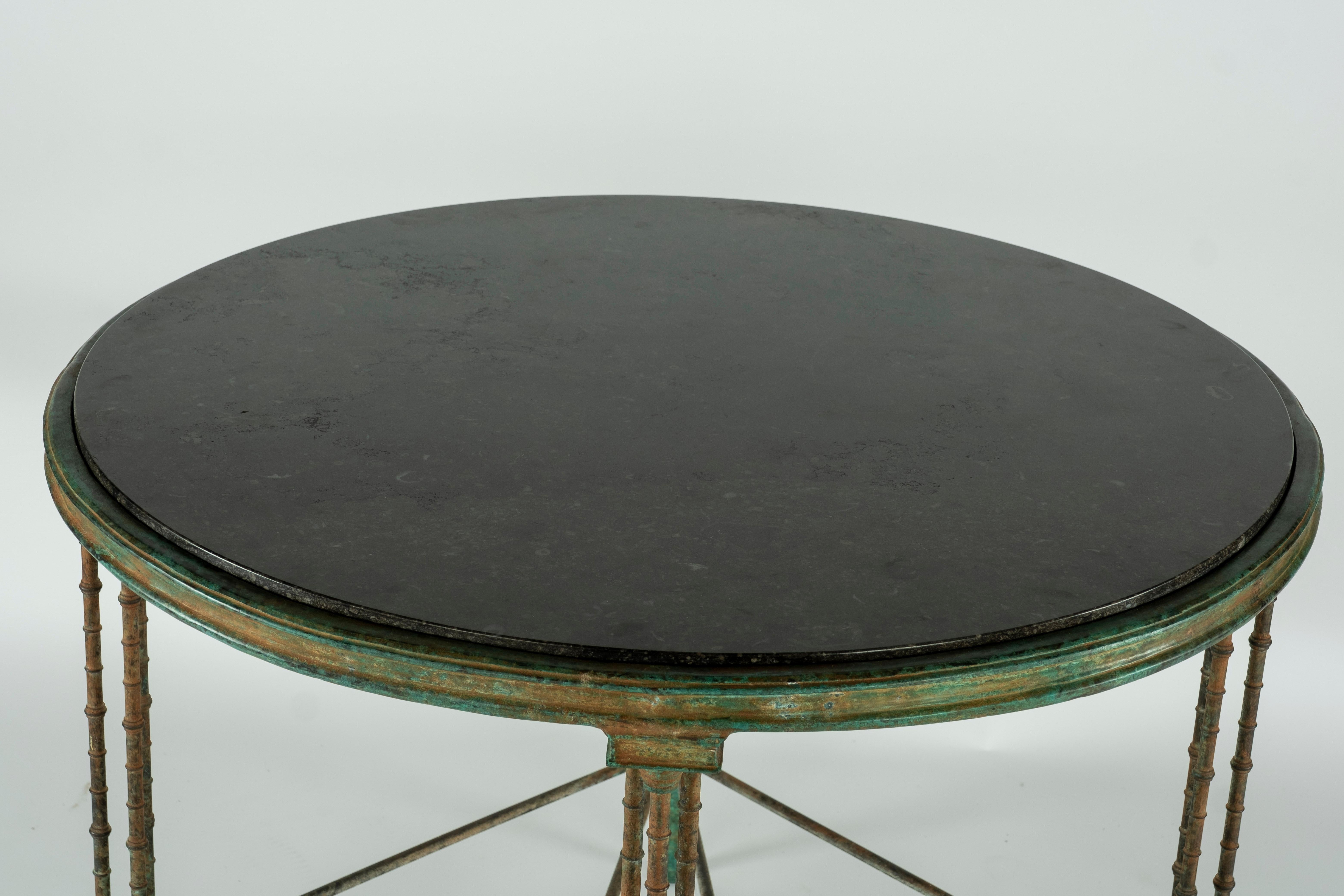 Cast Bronze and Stone Top Table 2