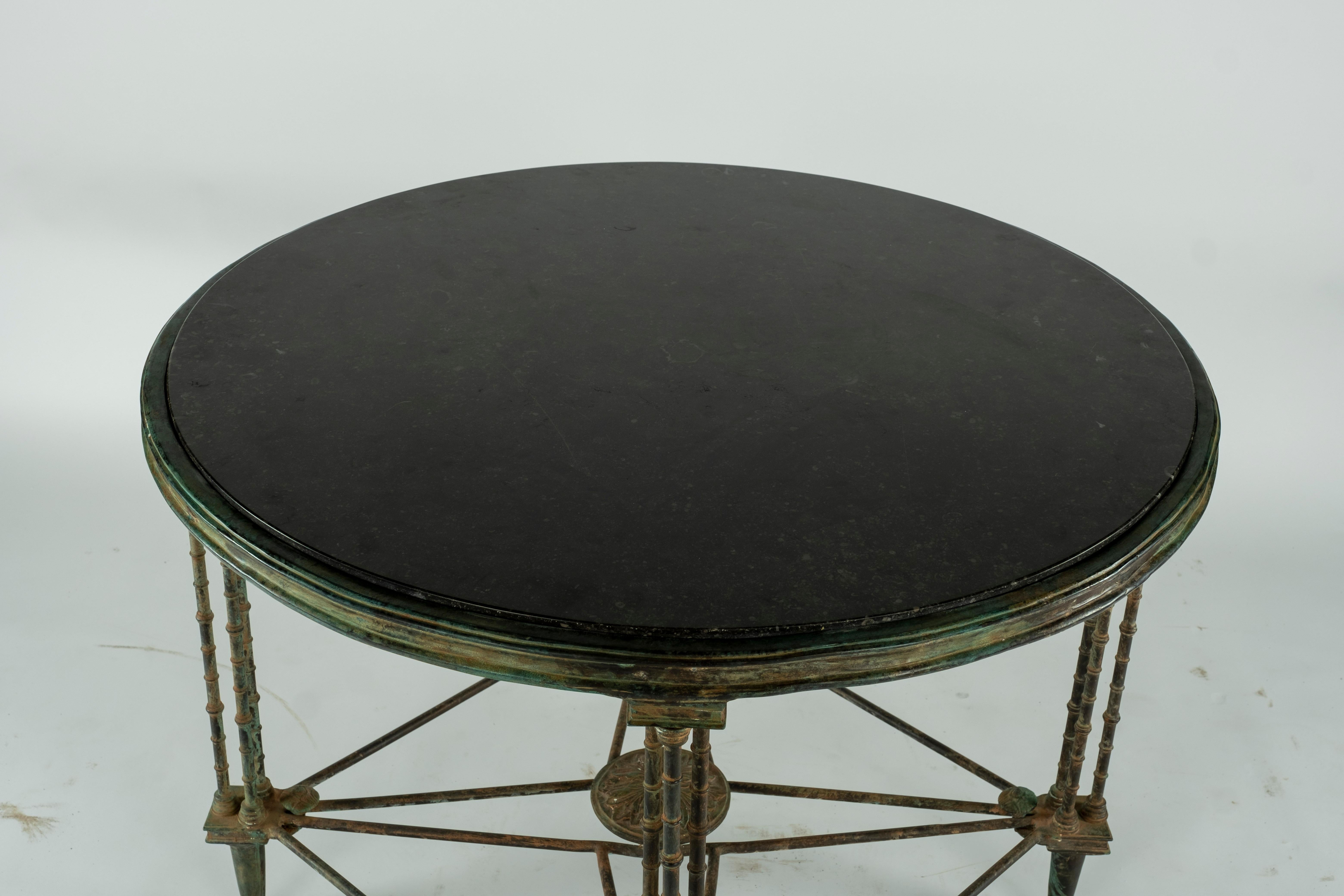 Cast Bronze and Stone Top Table 4