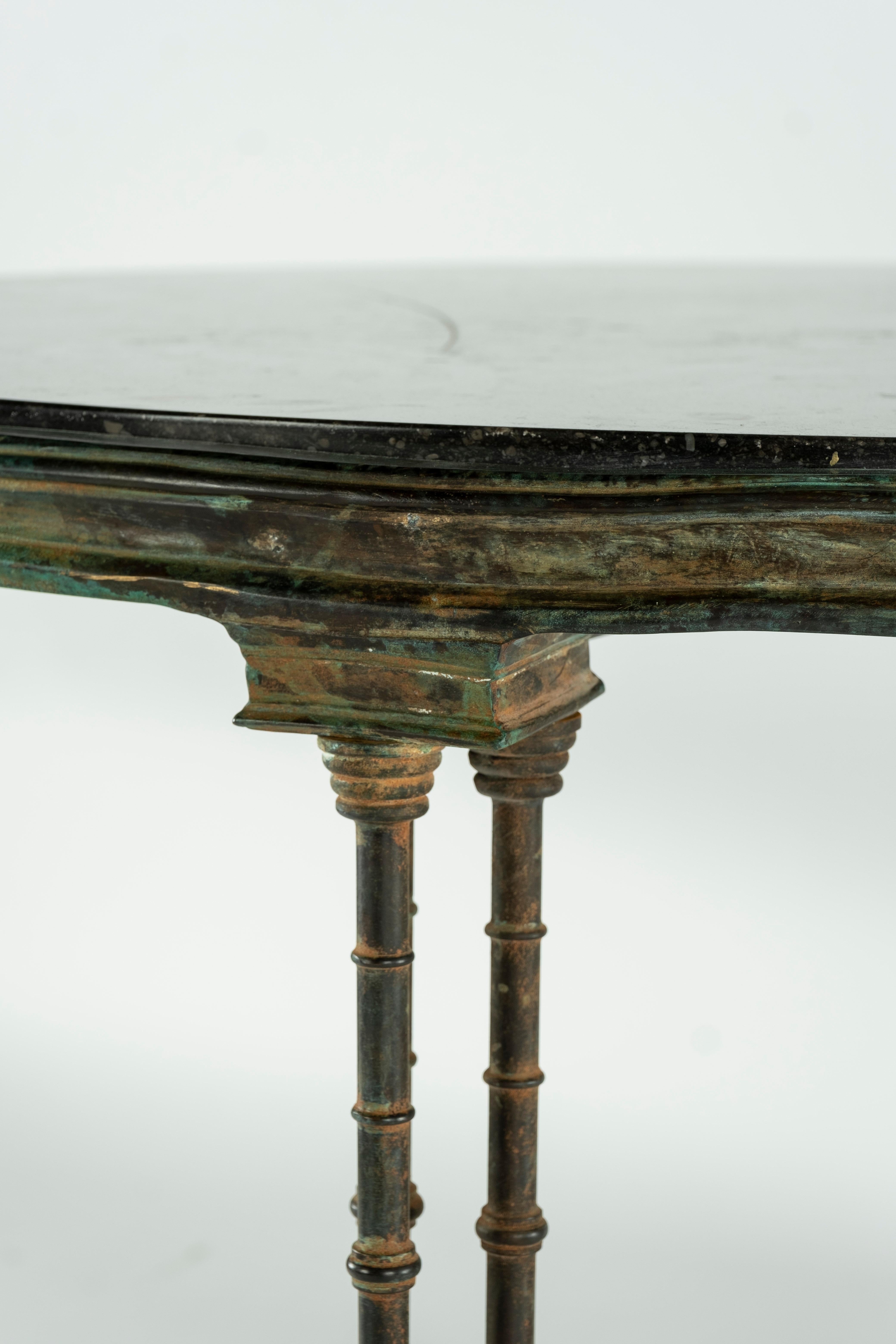 Cast Bronze and Stone Top Table 5
