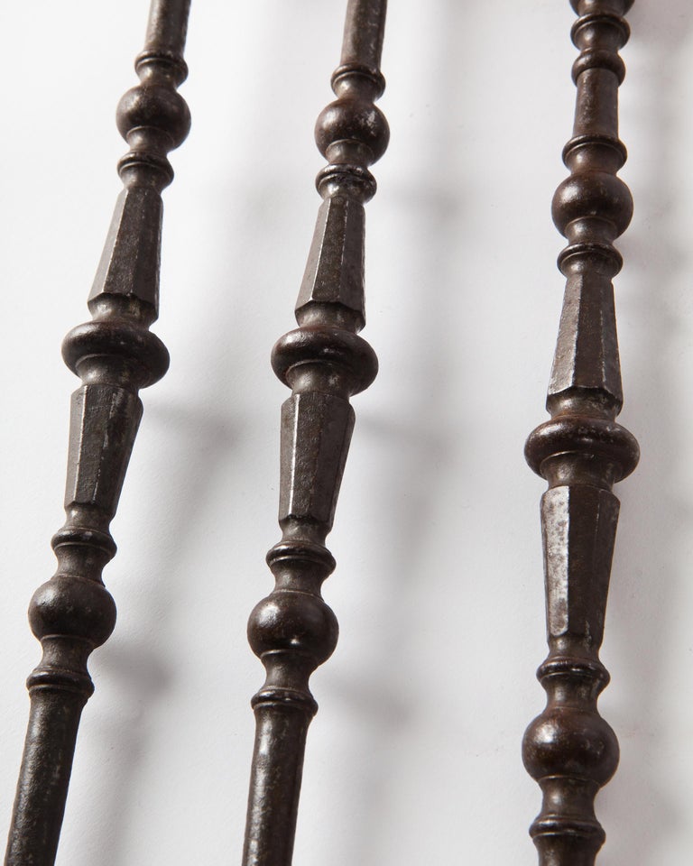 Cast Bronze and Wrought Iron Nautical Theme Fireplace Tools Set, circa