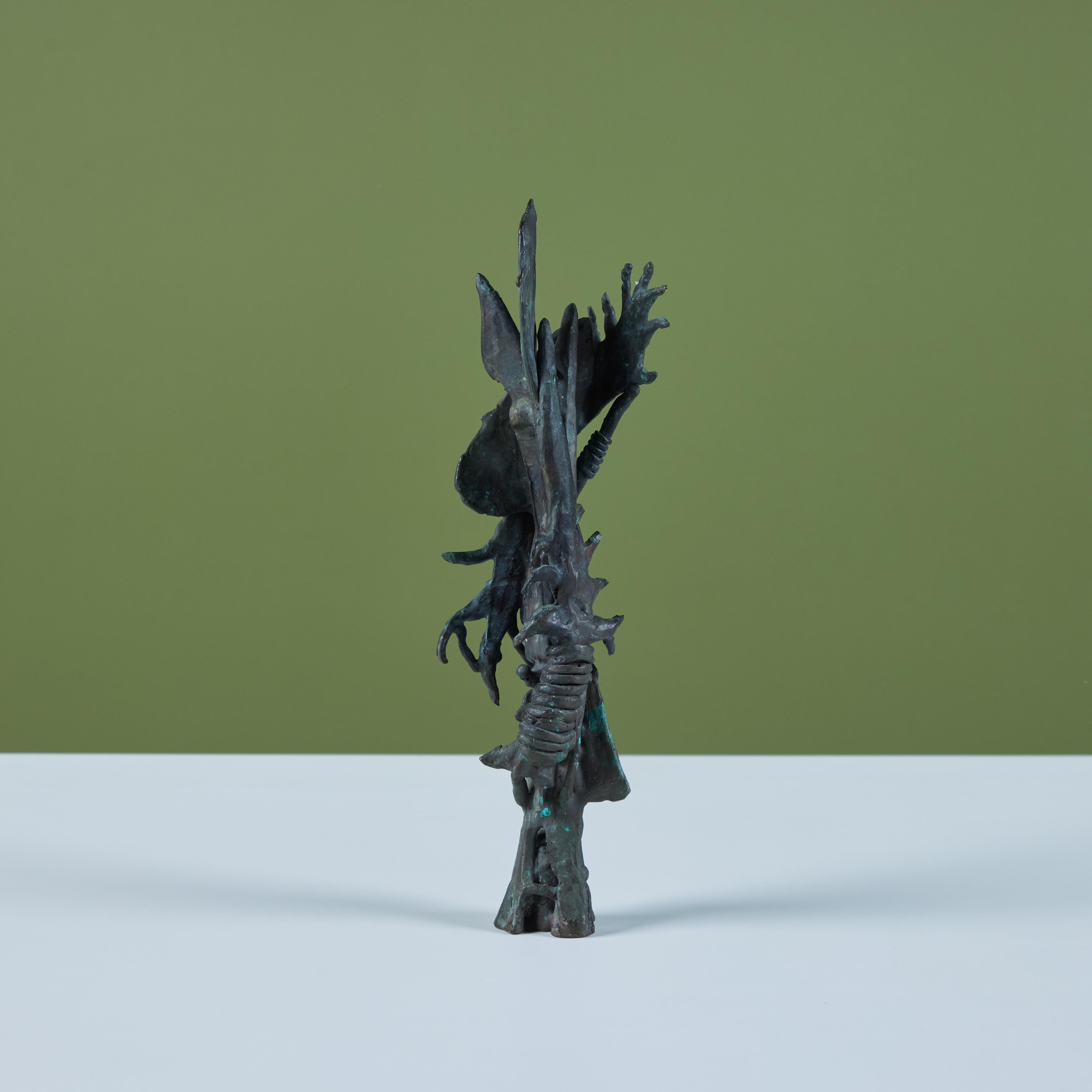 20th Century Cast Bronze Armory Tower Statuette by J. Dale M'Hall For Sale