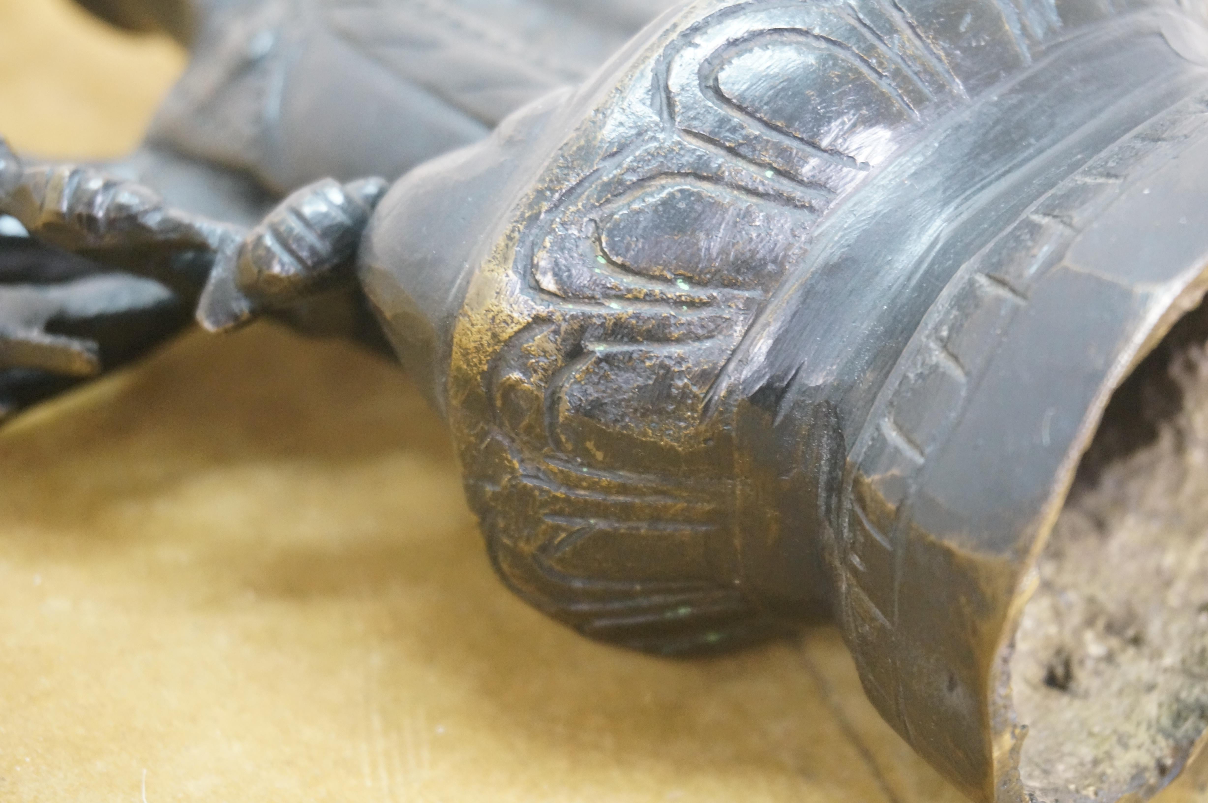 Statua in bronzo fuso del tempio buddista Bodhisattva Avalokiteshvara Mille braccia 9