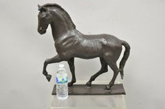 Cast Bronze Brutalist Style Horse Statue Sculpture Figure