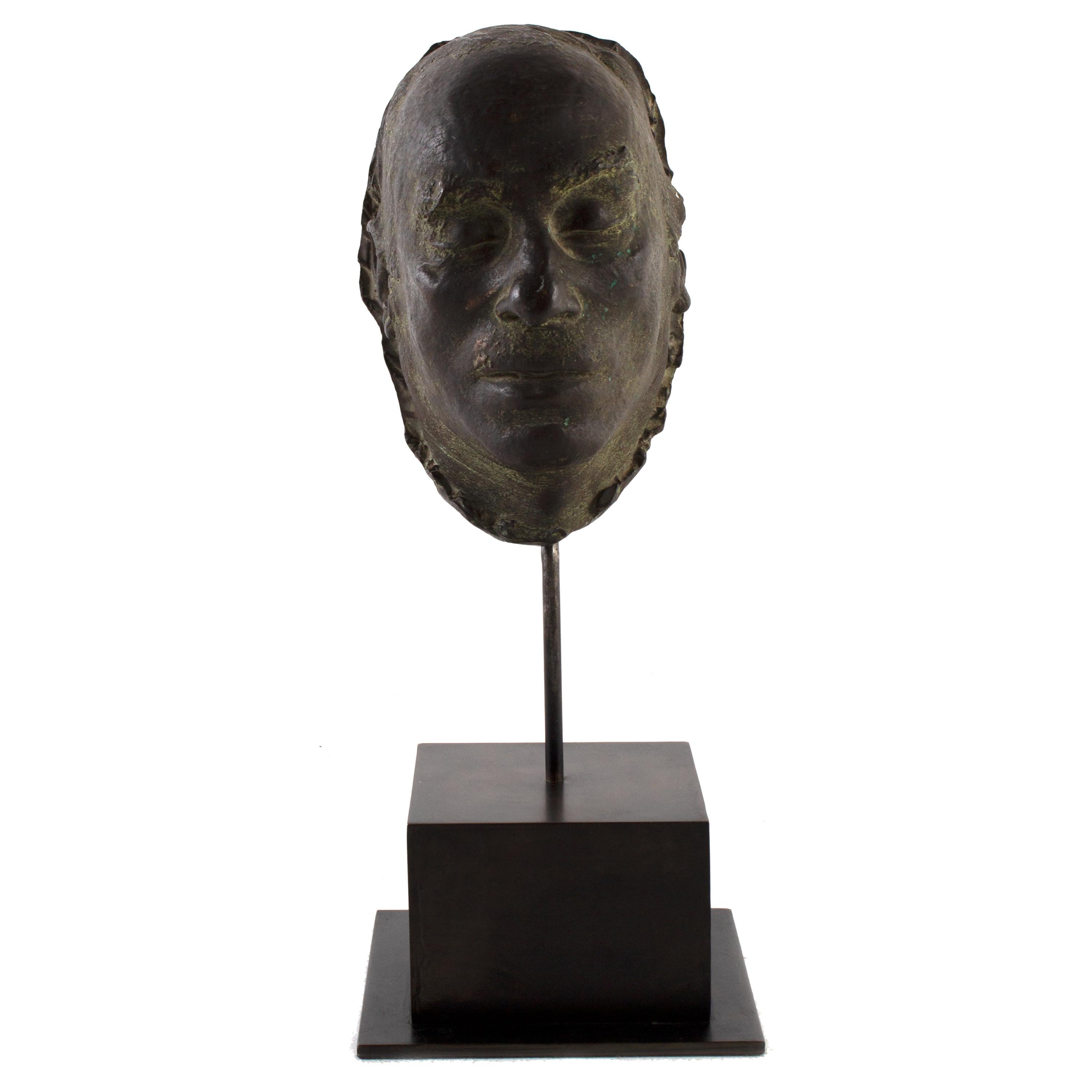 Cast Bronze Bust of Artist Mafai For Sale