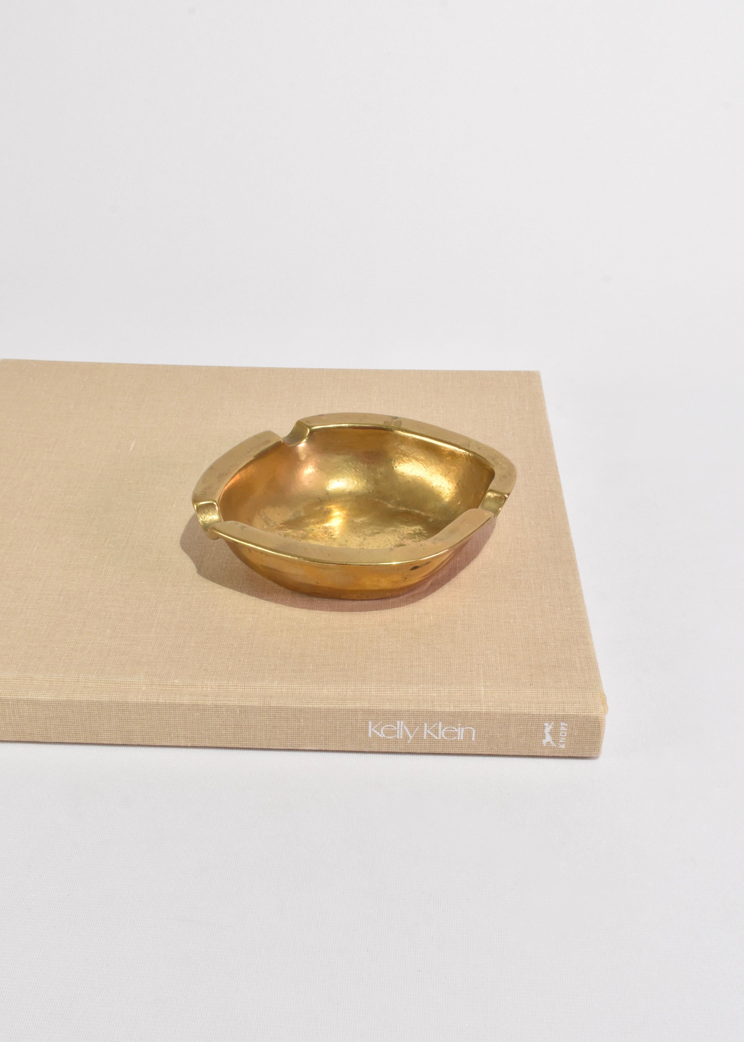 Stunning, vintage cast bronze catchall or ashtray.