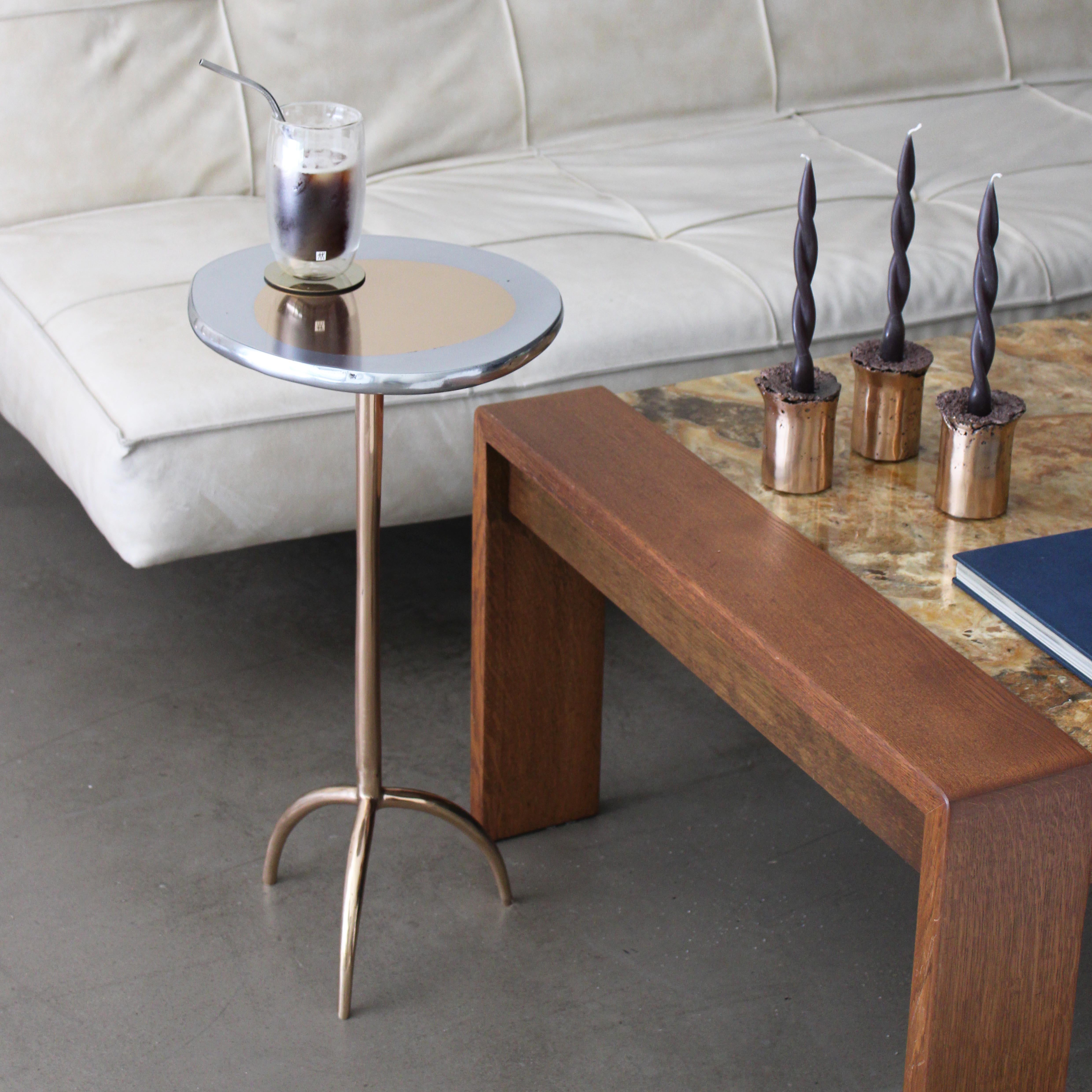 Cast Bronze Colla Side Table by Studio Sunt For Sale 6