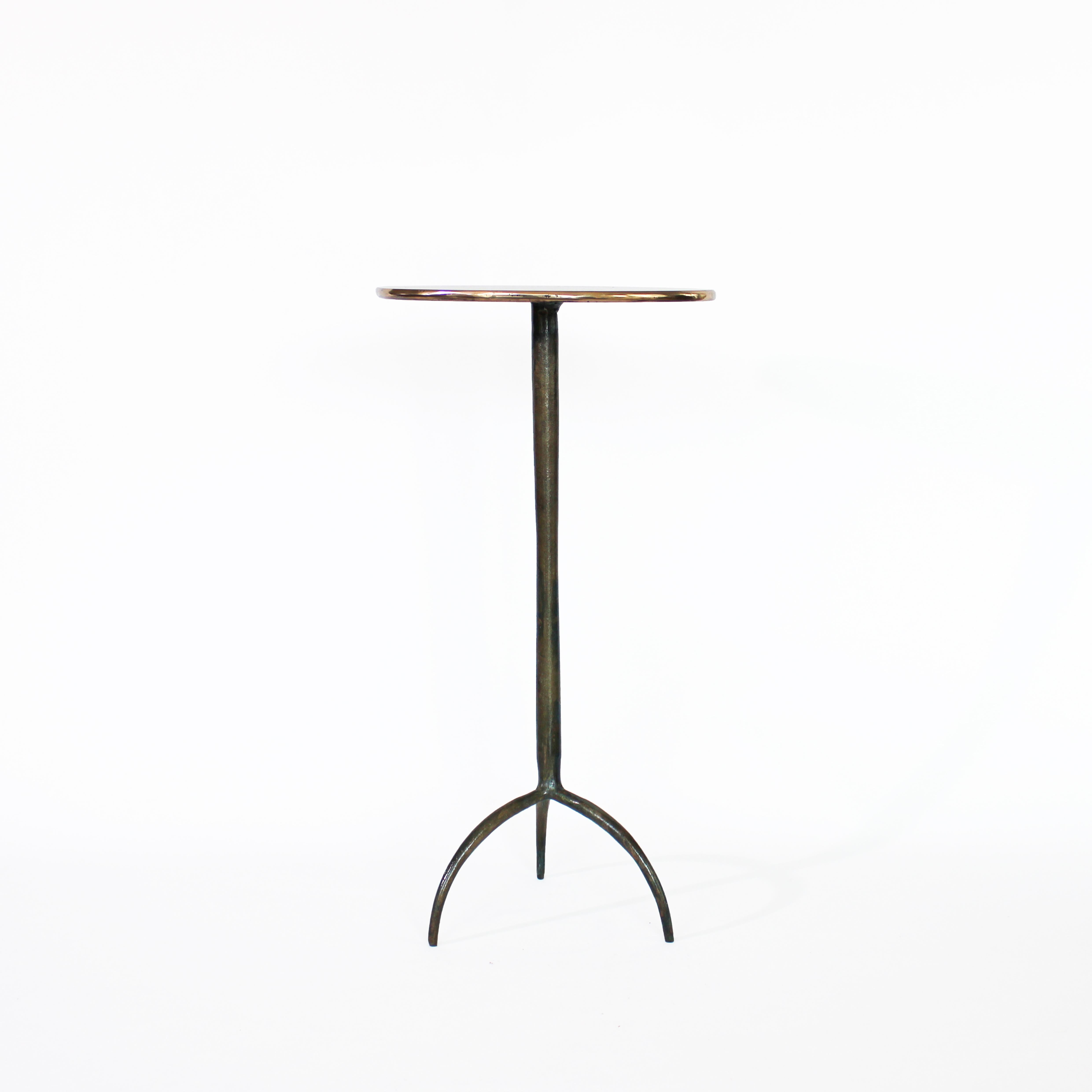 Turkish Cast Bronze Colla Side Table by Studio Sunt
