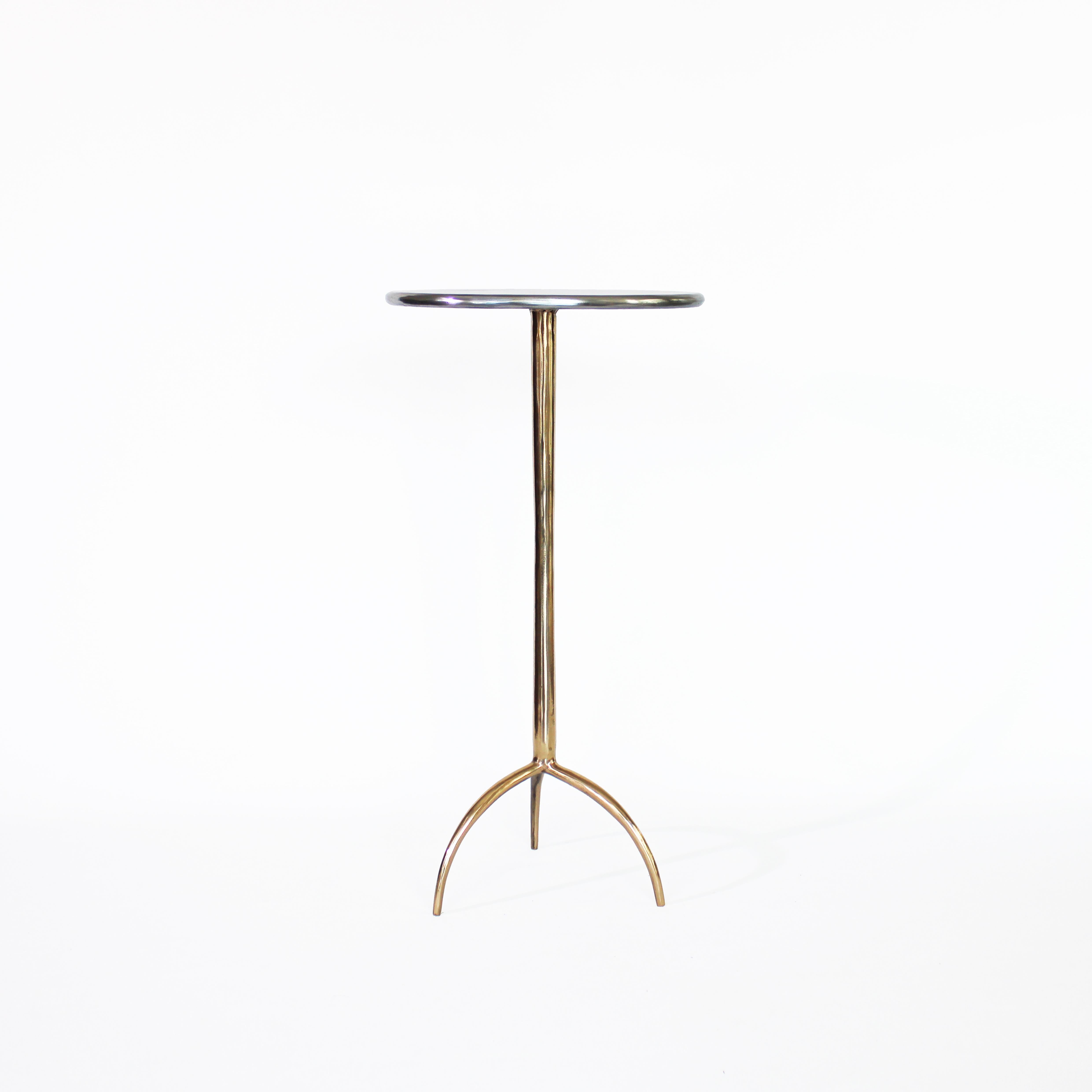 Turkish Cast Bronze Colla Side Table by Studio Sunt For Sale