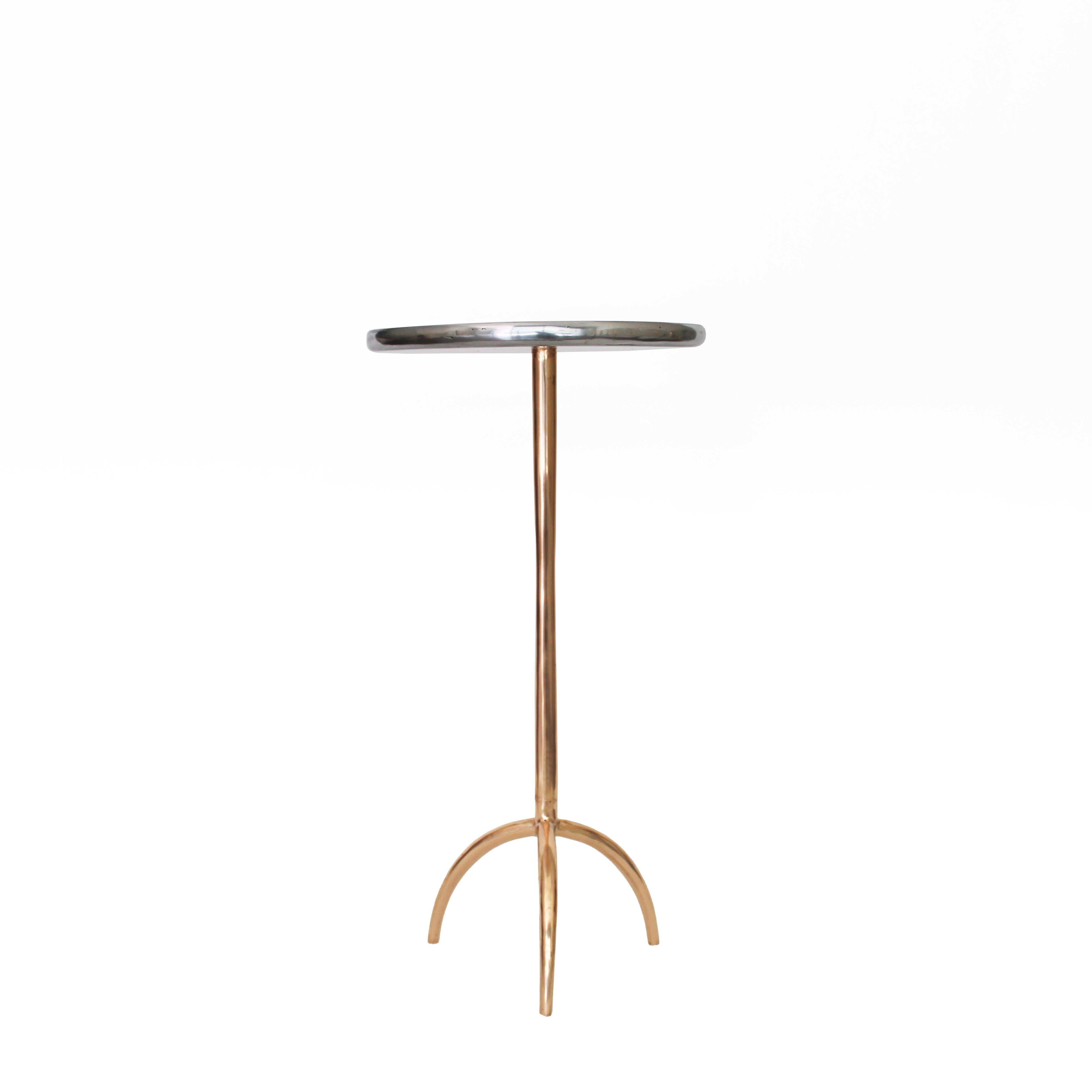 Turkish Cast Bronze Colla Side Table by Studio Sunt For Sale