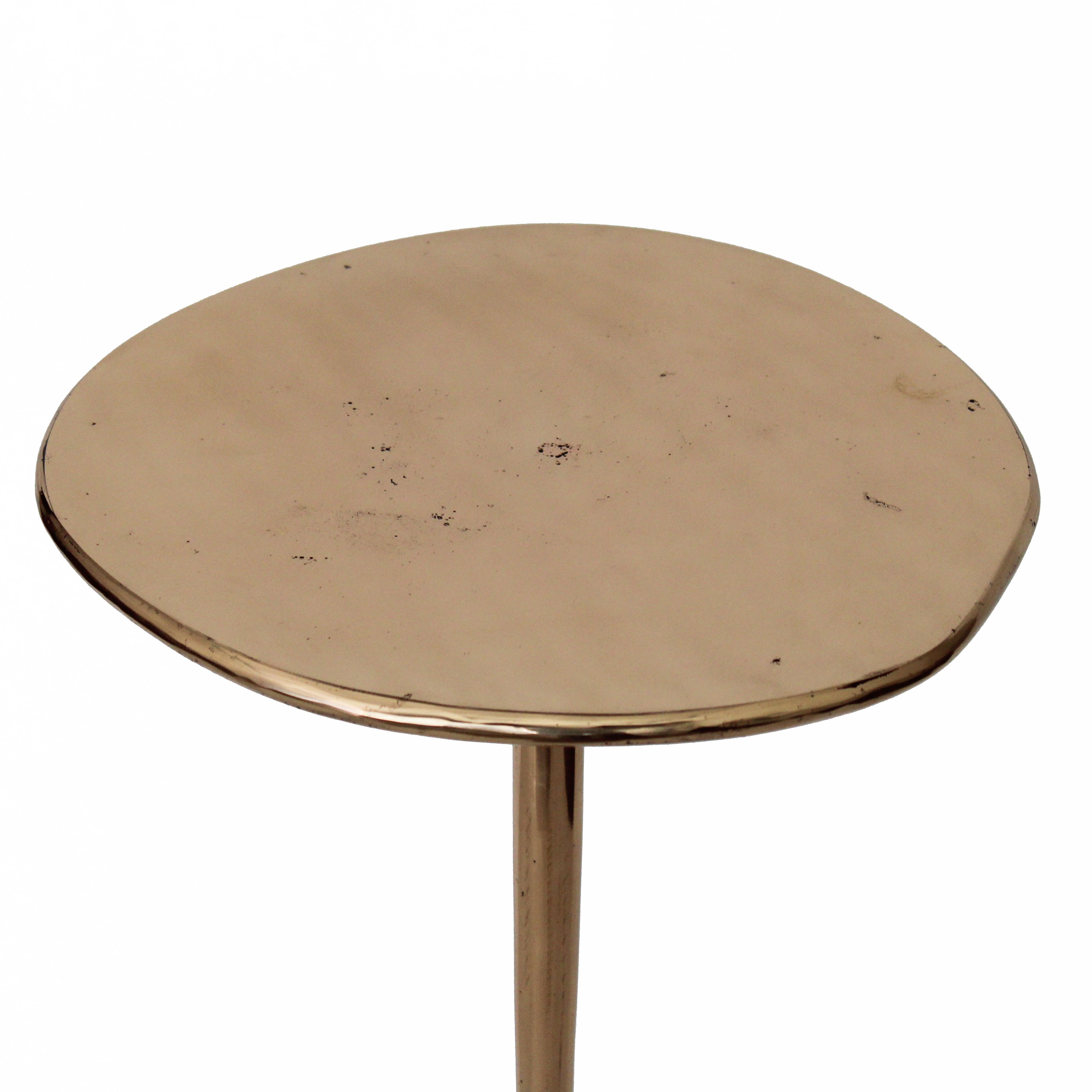 Cast Bronze Colla Side Table by Studio Sunt In New Condition For Sale In Üsküdar, İstanbul