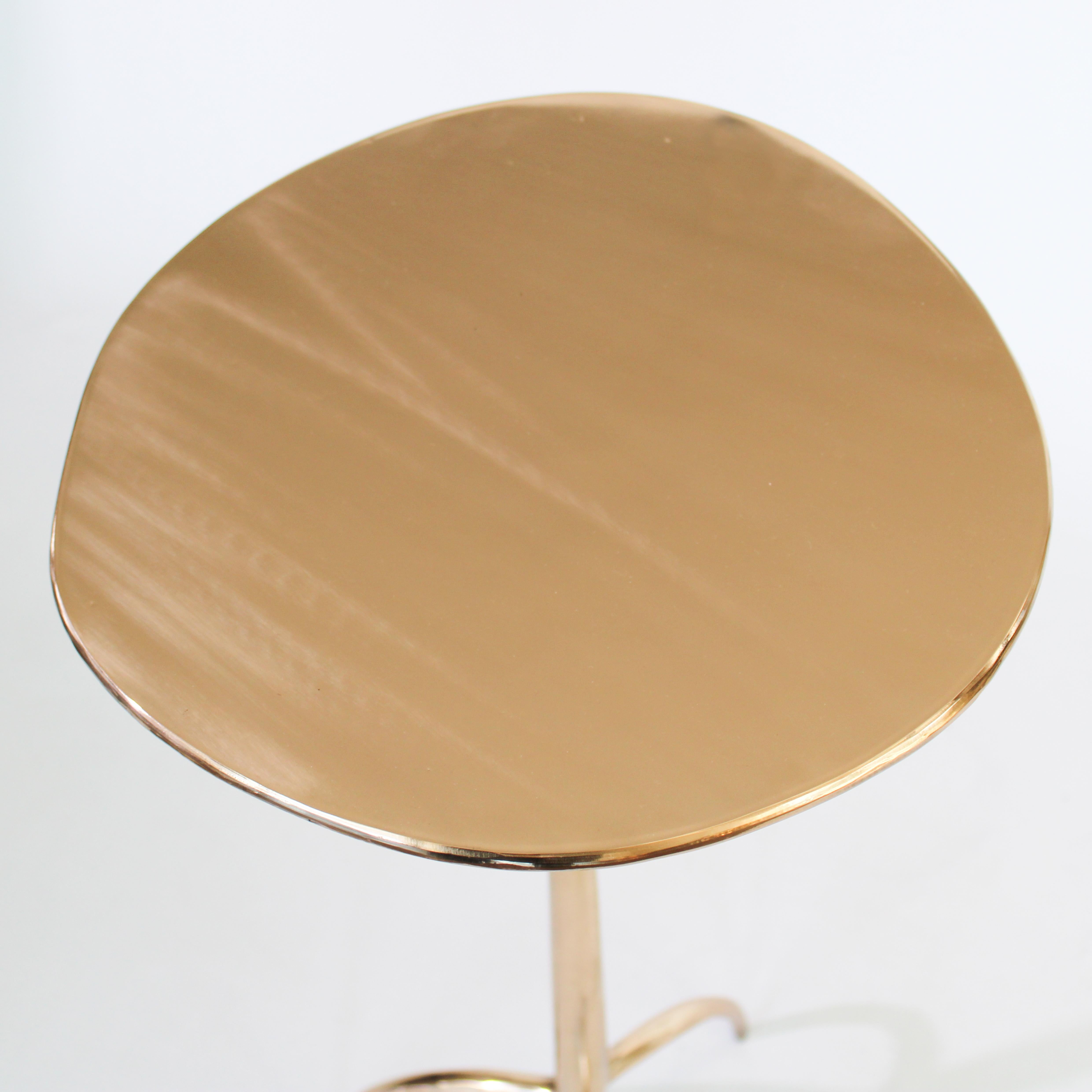 Cast Bronze Colla Side Table by Studio Sunt 1