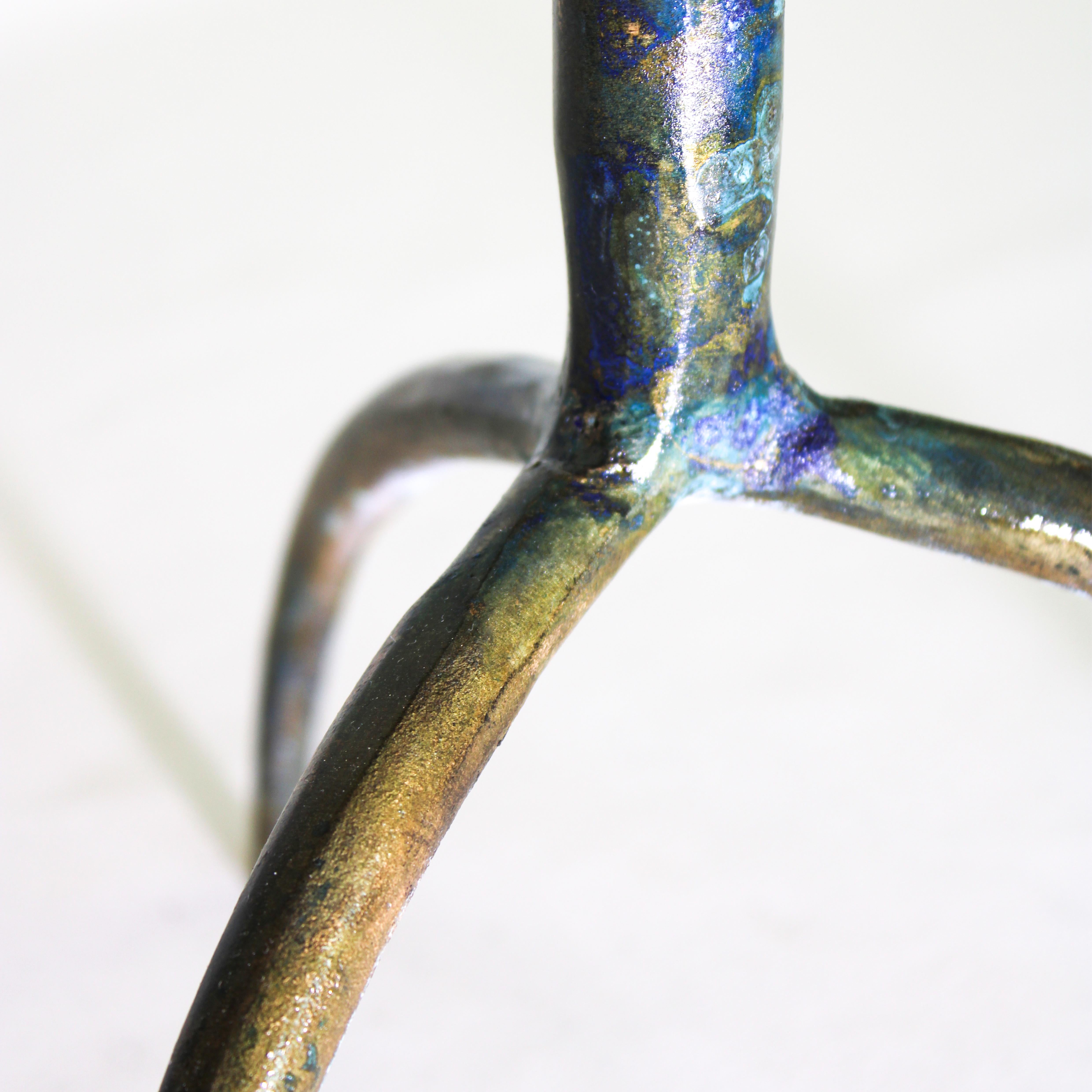 Cast Bronze Colla Side Table by Studio Sunt 2