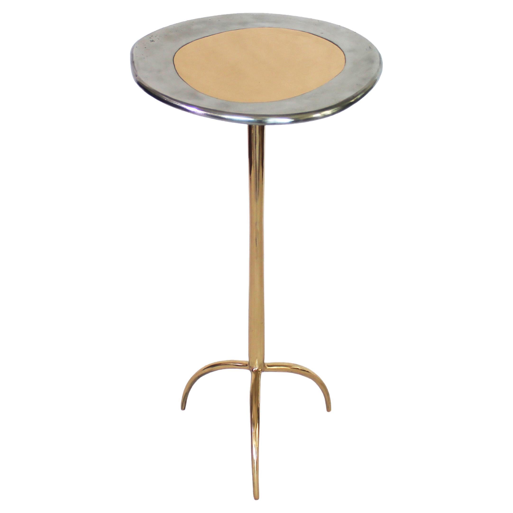 Cast Bronze Colla Side Table by Studio Sunt For Sale