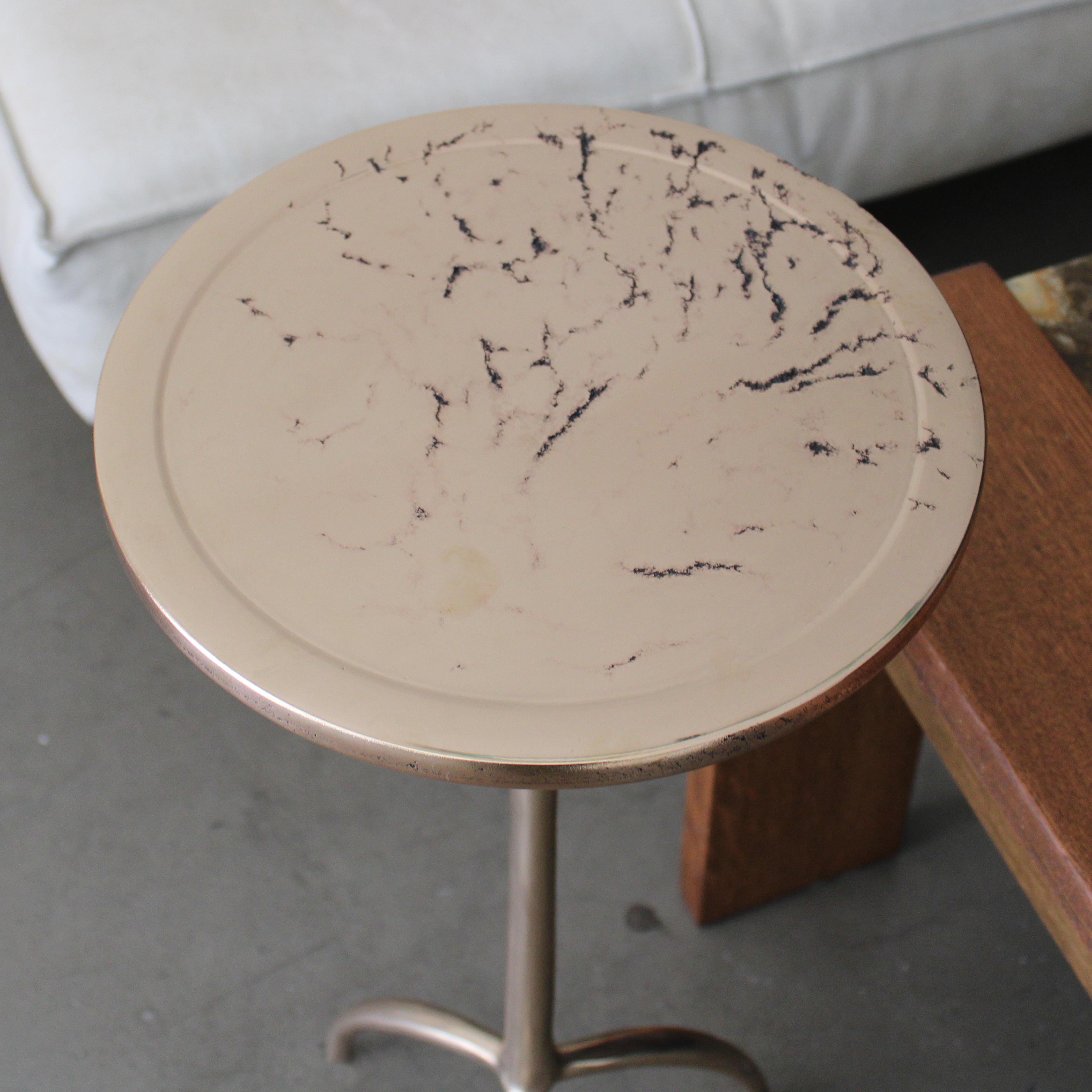 Cast Bronze Colla-Sprue Side Table by Studio Sunt For Sale 7