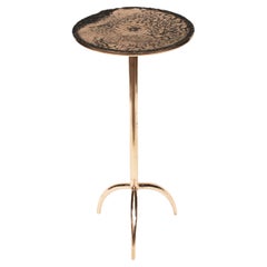 Cast Bronze Colla-Sprue Side Table by Studio Sunt