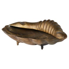 Cast Bronze Conch Ashtray