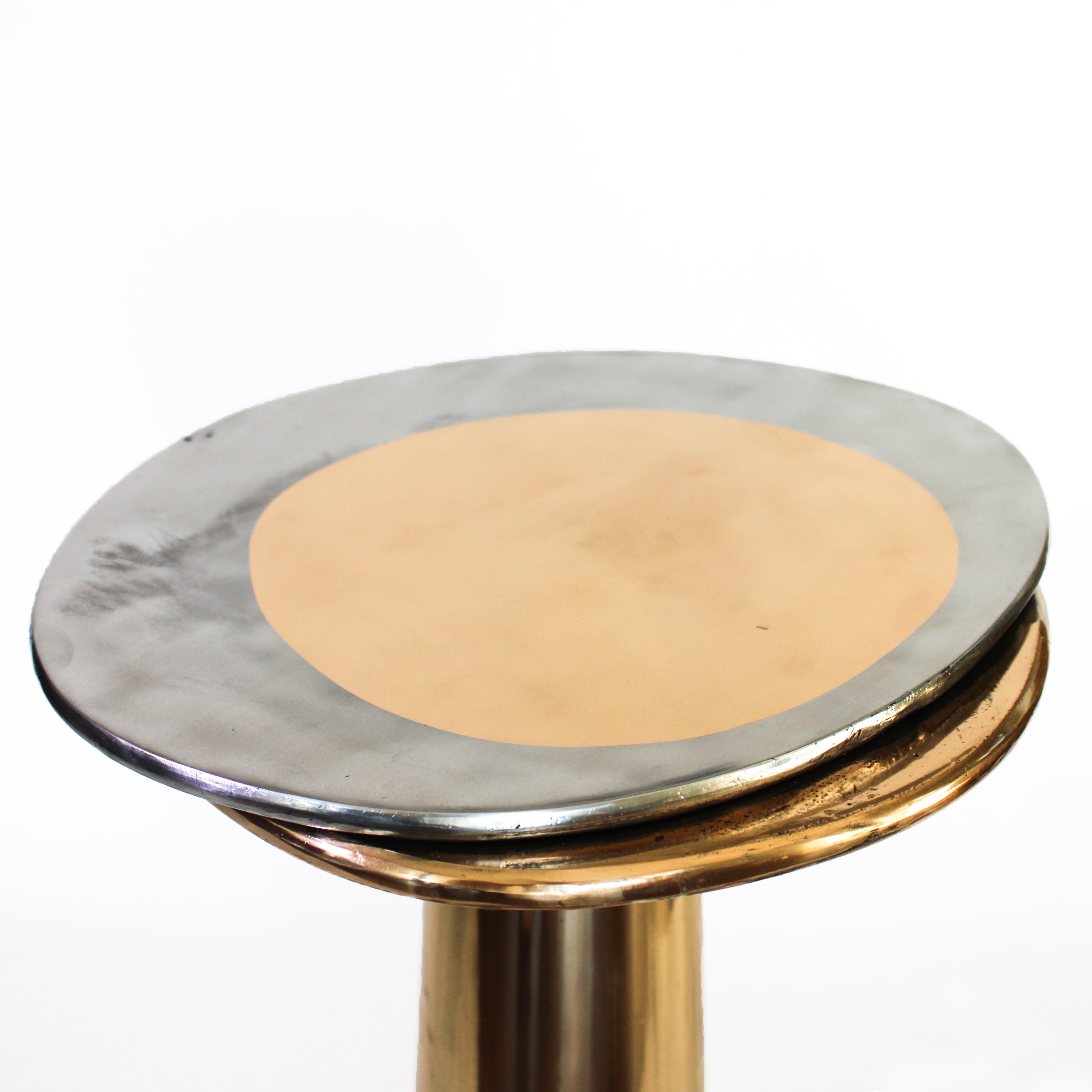 Cast Bronze Cone Side Table by Studio Sunt For Sale 4