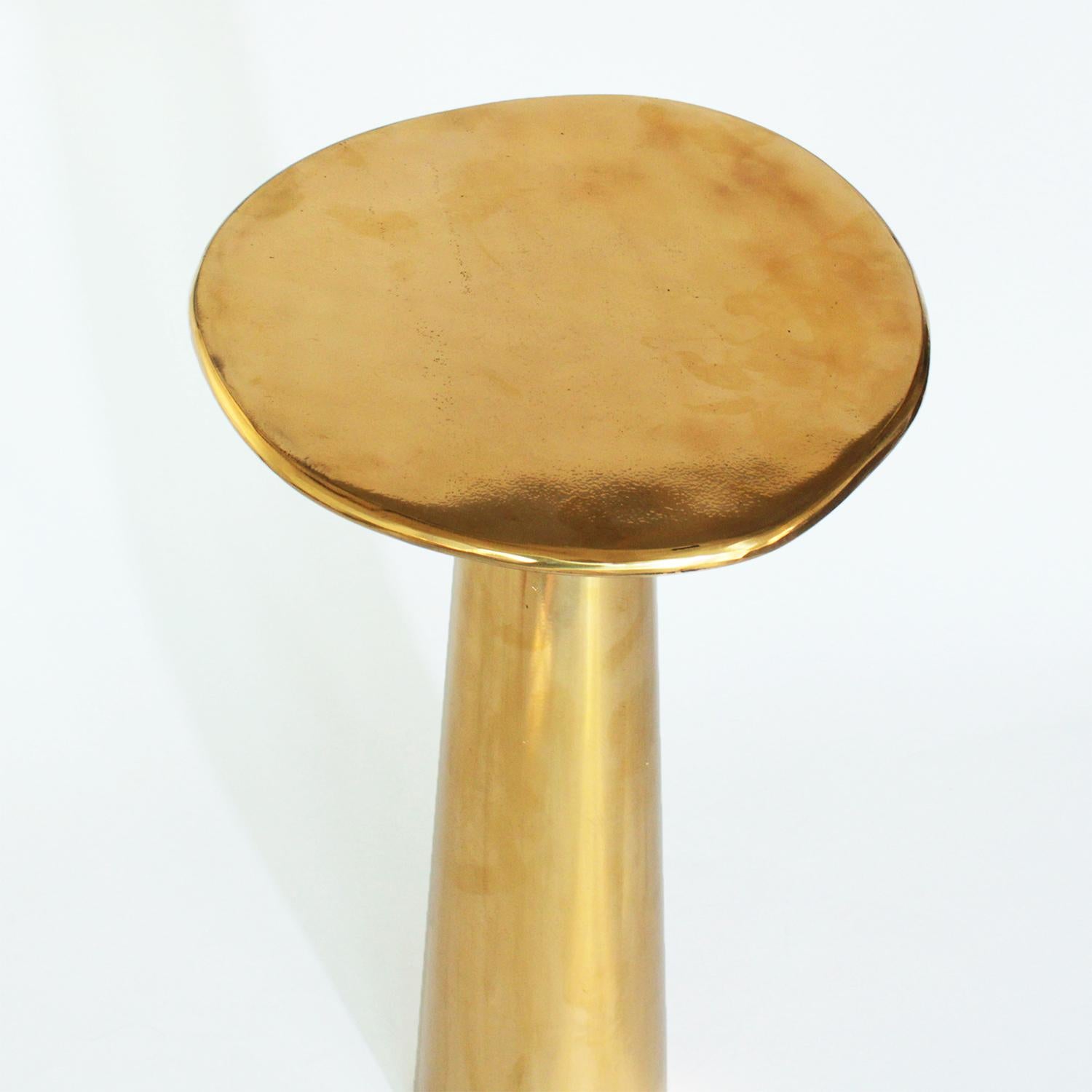 Cast Bronze Cone Side Table by Studio Sunt 4