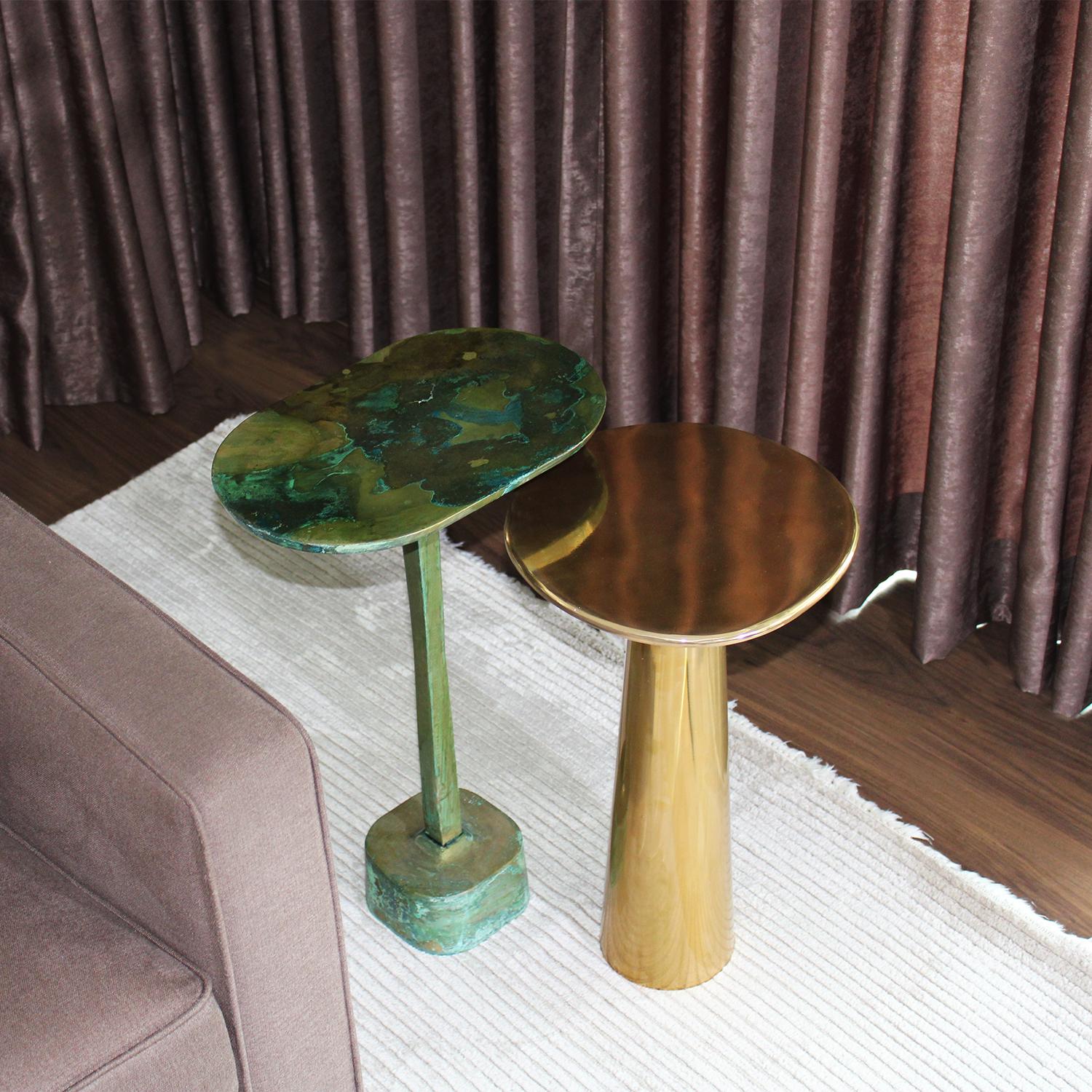 Cast Bronze Cone Side Table by Studio Sunt 5