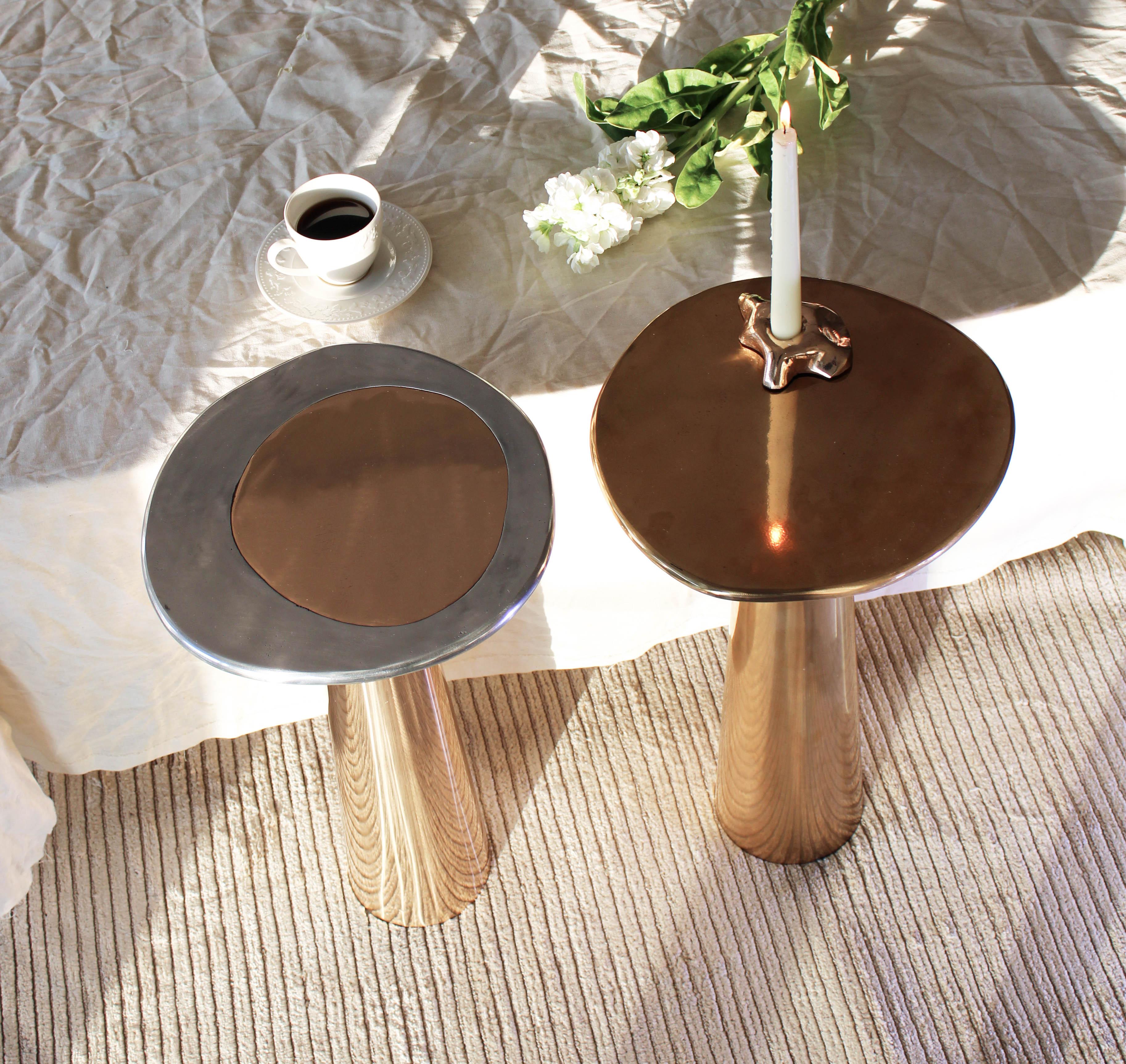 Cast Bronze Cone Side Table by Studio Sunt 8