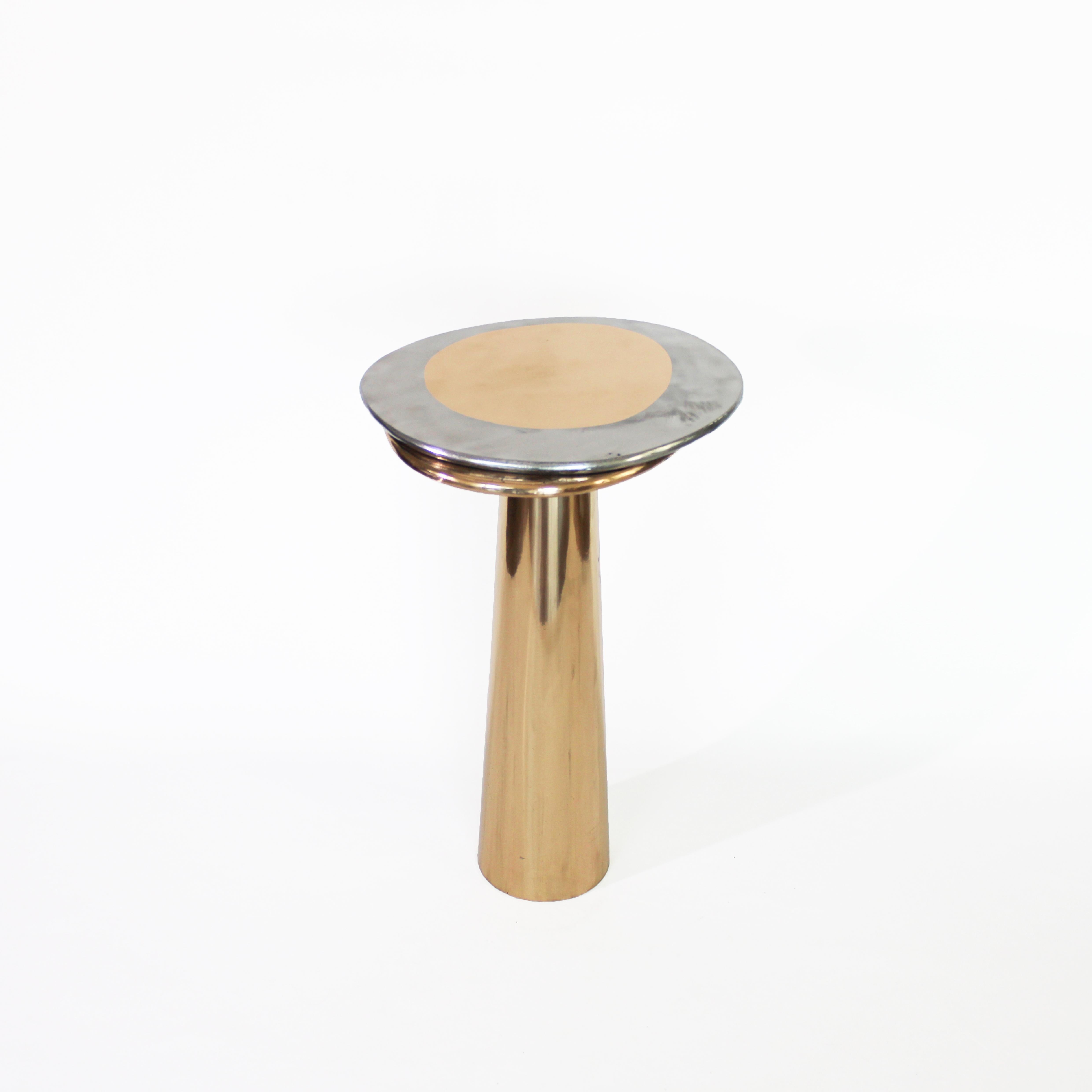 Modern Cast Bronze Cone Side Table by Studio Sunt