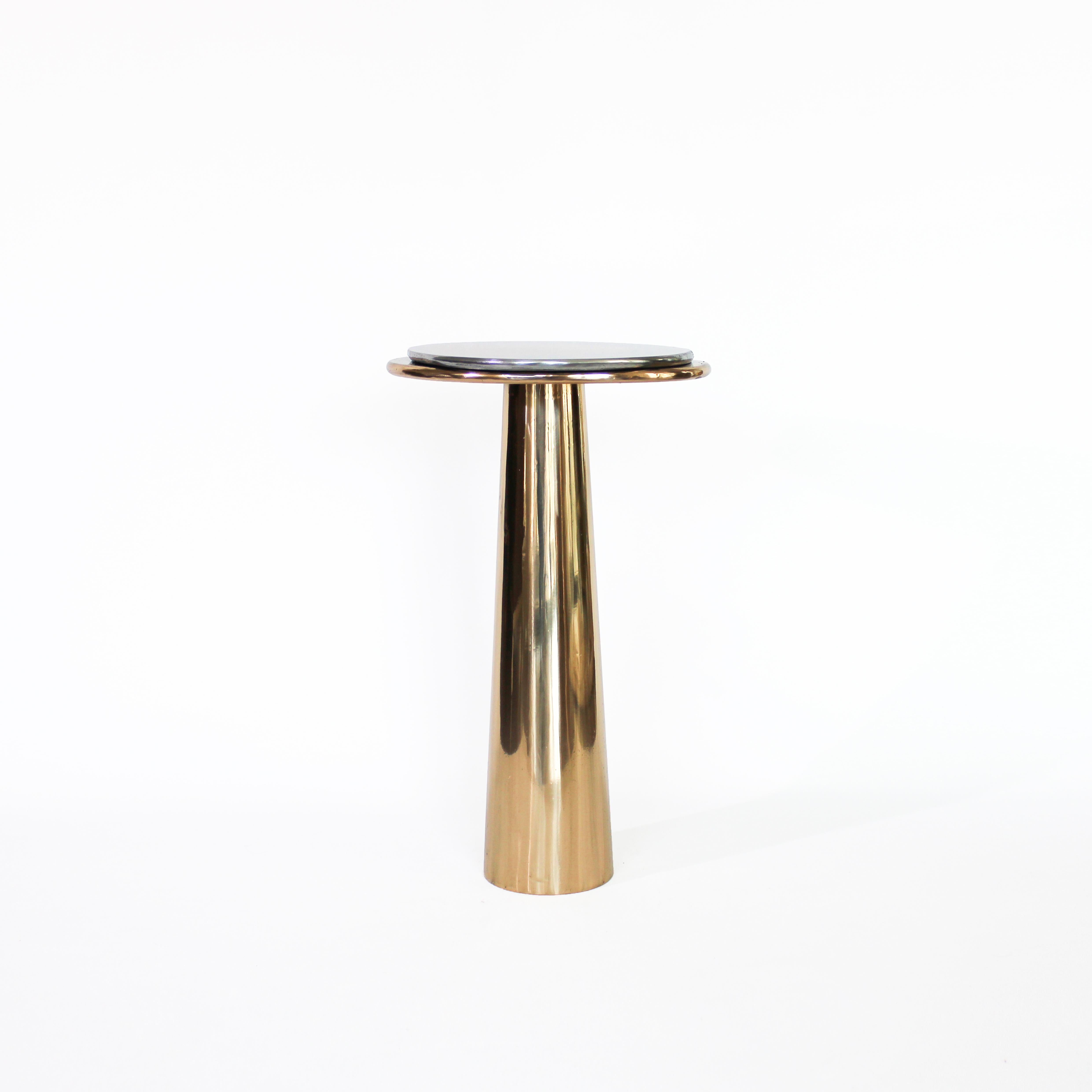 Cast Bronze Cone Side Table by Studio Sunt In New Condition For Sale In Üsküdar, İstanbul