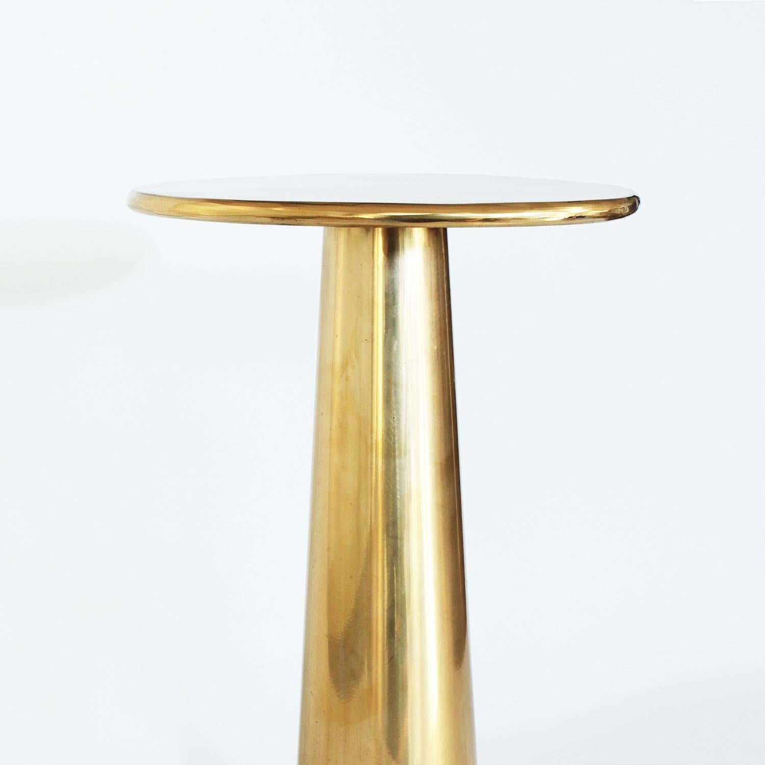 Contemporary Cast Bronze Cone Side Table by Studio Sunt