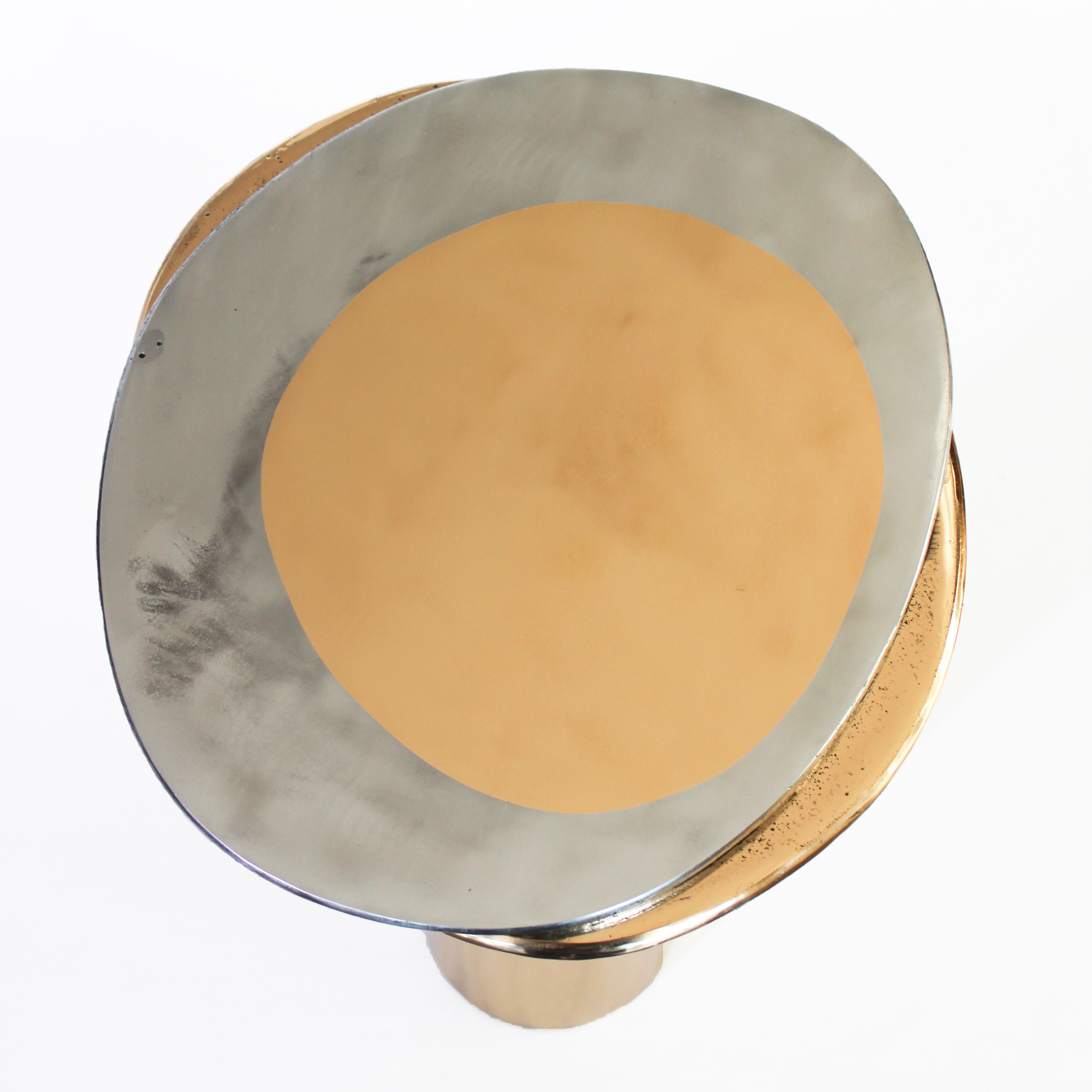 Cast Bronze Cone Side Table by Studio Sunt 2